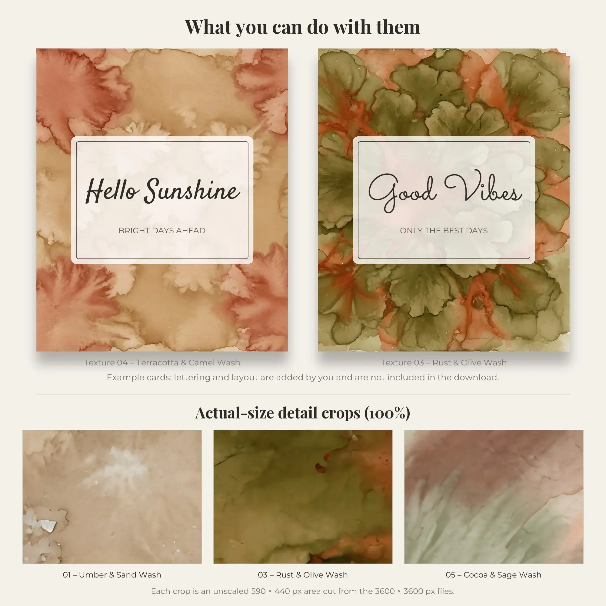 Watercolor Wash Backgrounds in Earthy Terracotta Colors – 5 JPGs, preview 2 of 2