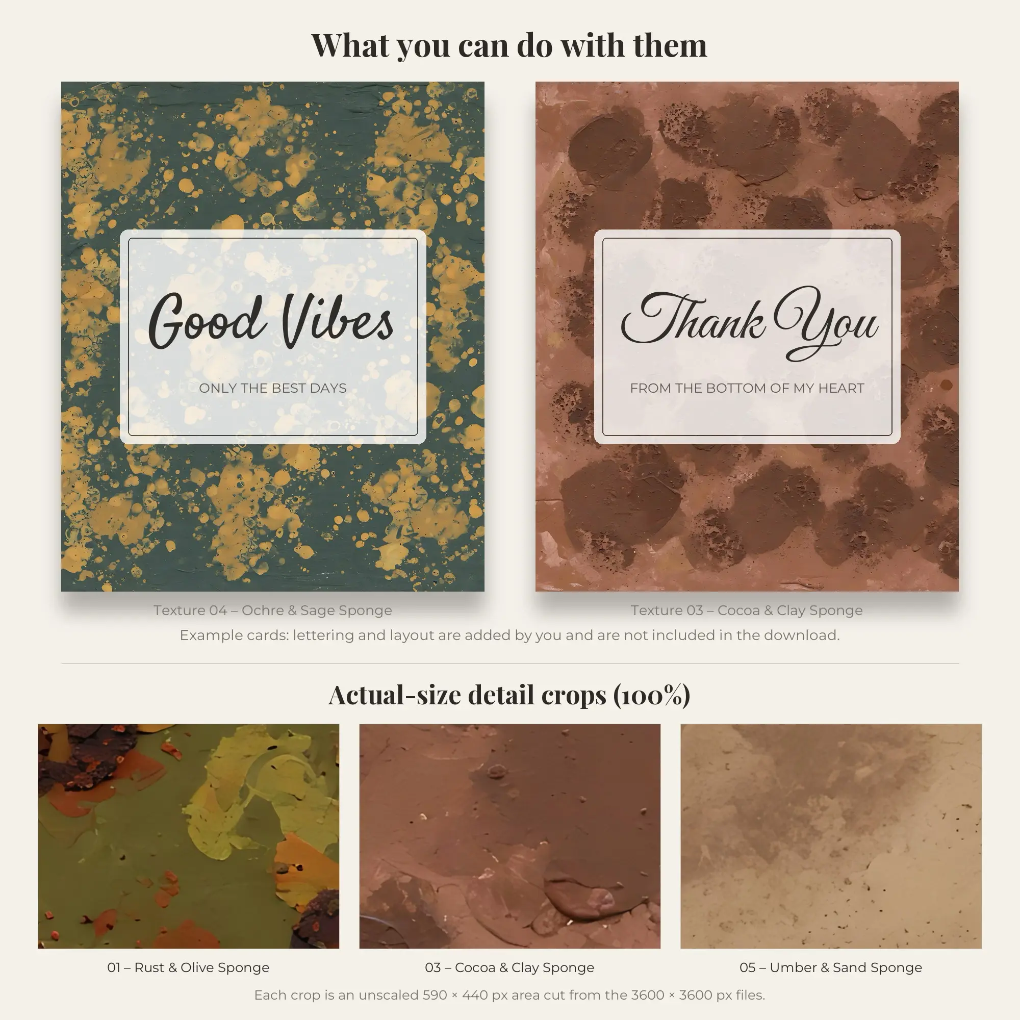 Earthy Terracotta Sponge Paint Textures – 5 Digital Backgrounds, preview 2 of 2