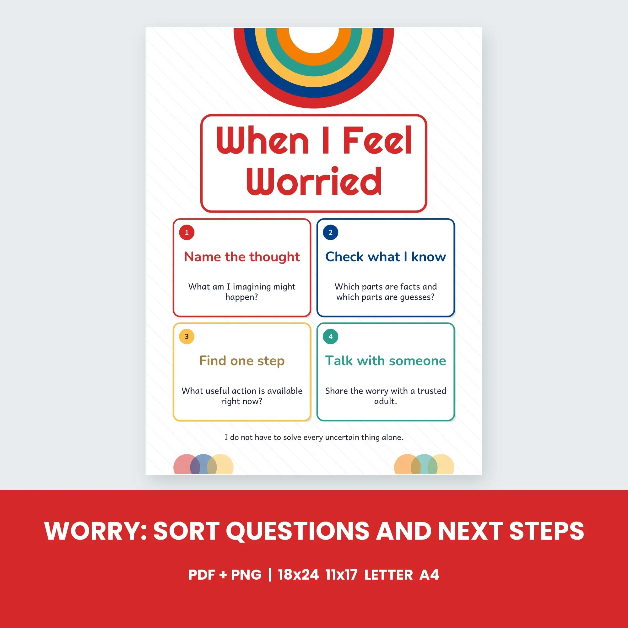 Worry: Sort Questions and Next Steps - Classic Primary preview