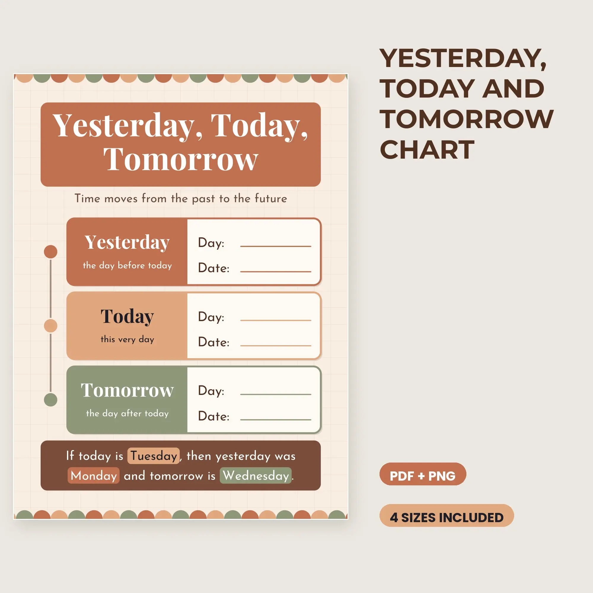 Yesterday, Today and Tomorrow Chart - Desert Clay preview