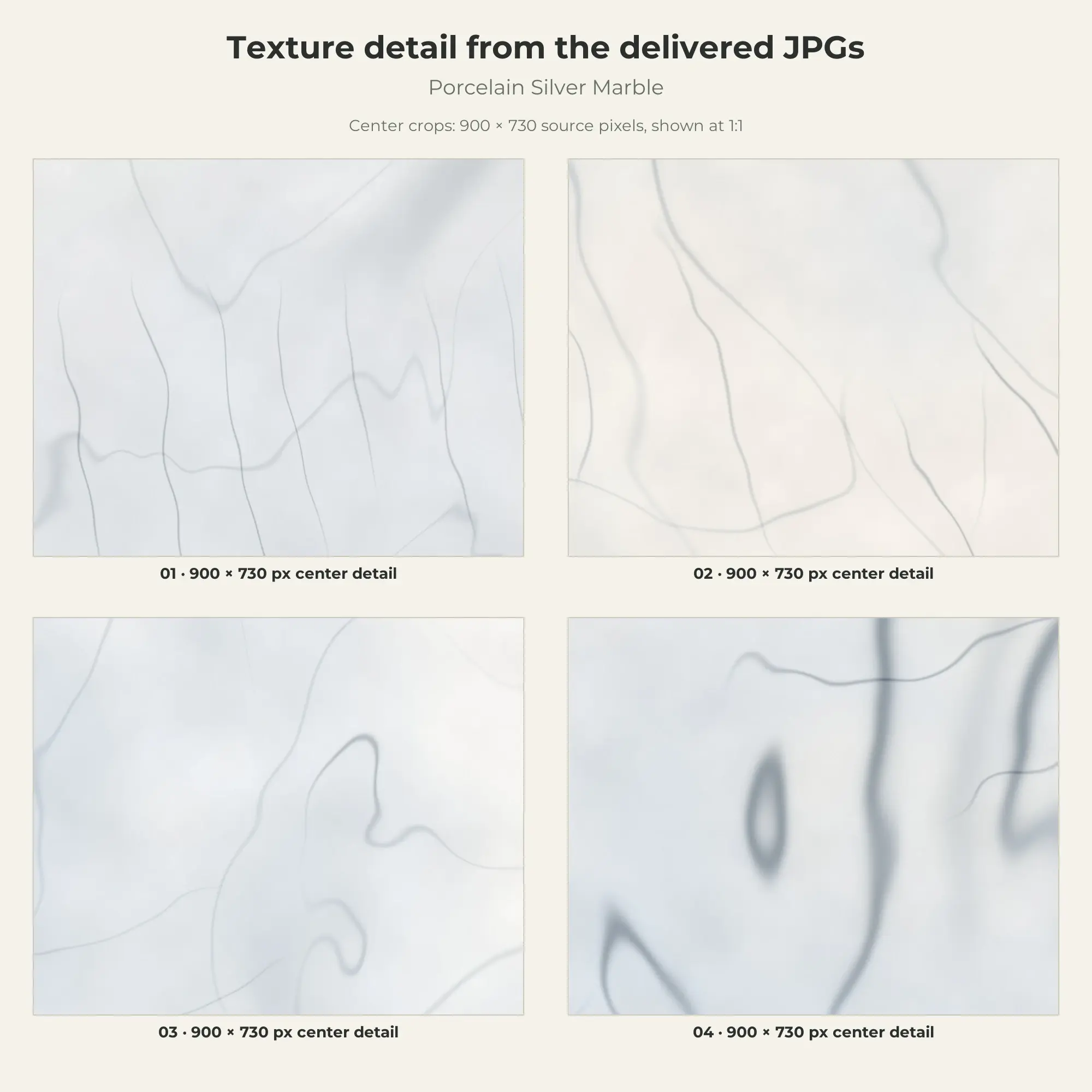 Porcelain Silver Marble Texture Pack - 4 JPG, preview 2 of 2
