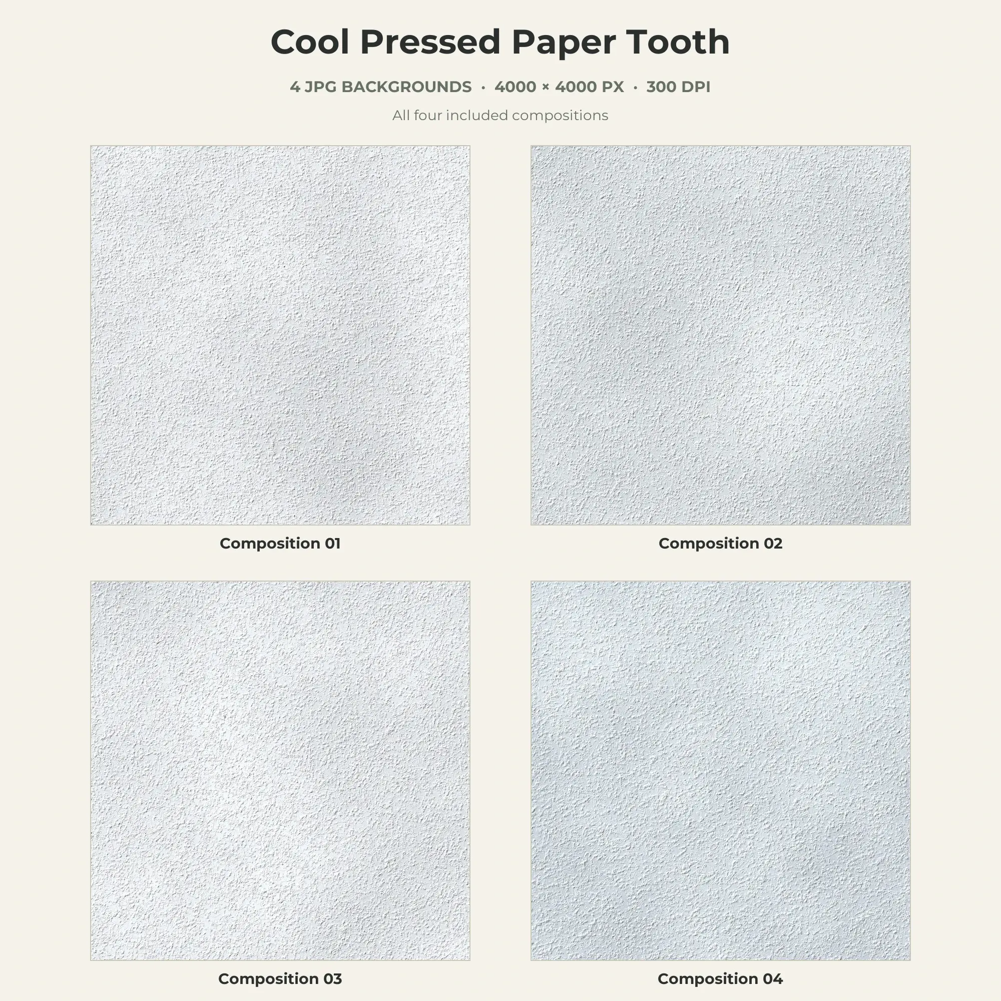 Cool Pressed Paper Tooth Texture Pack - 4 JPG preview