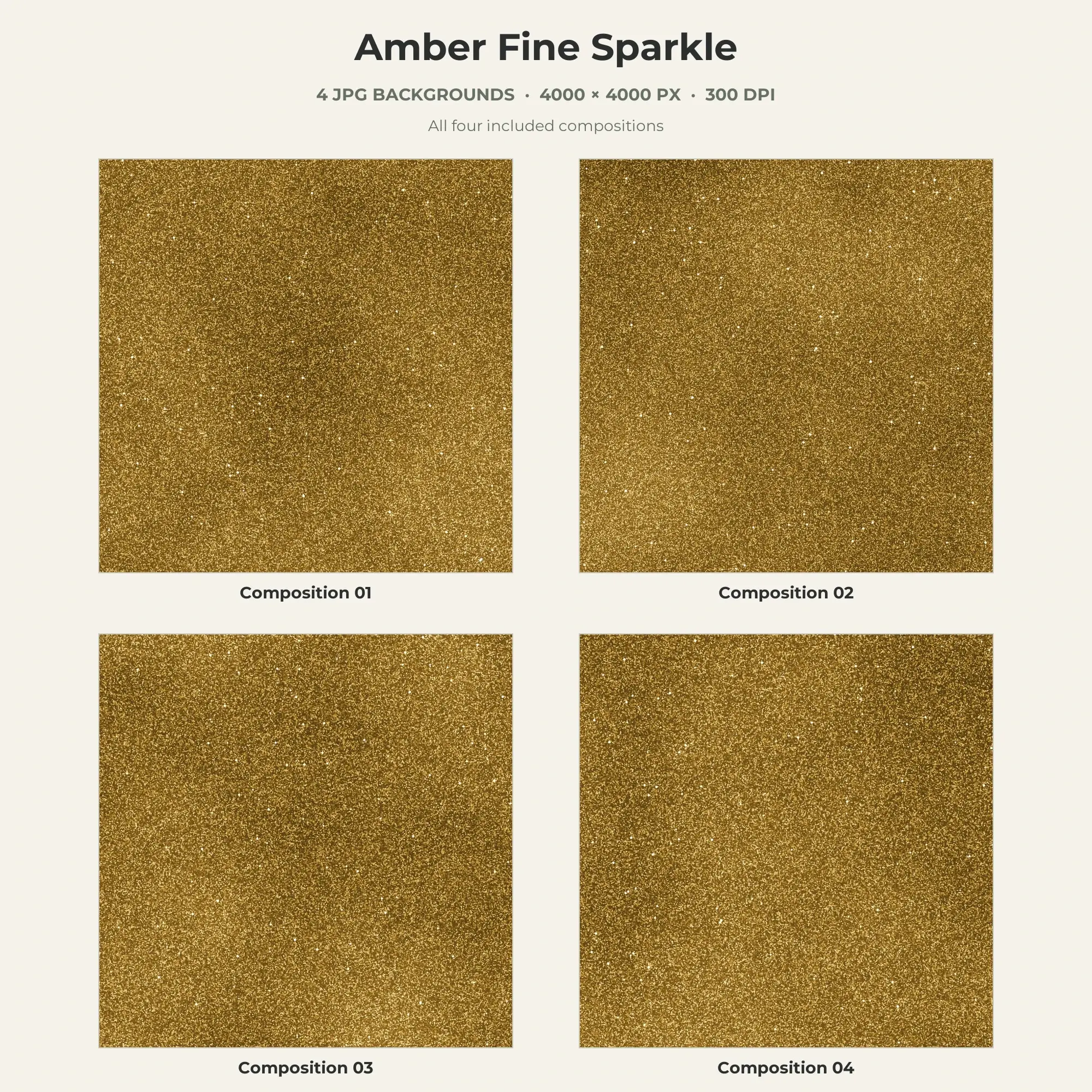 Amber Fine Sparkle Texture Pack - 4 JPG preview