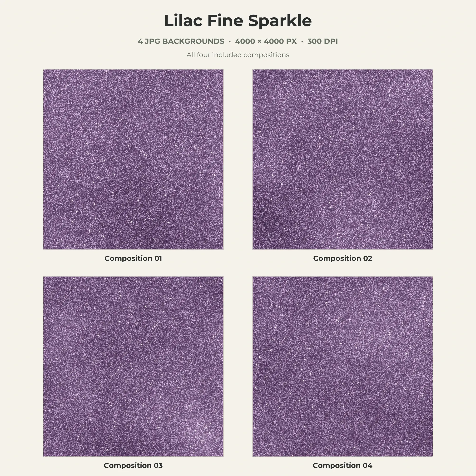 Lilac Fine Sparkle Texture Pack - 4 JPG, preview 1 of 2