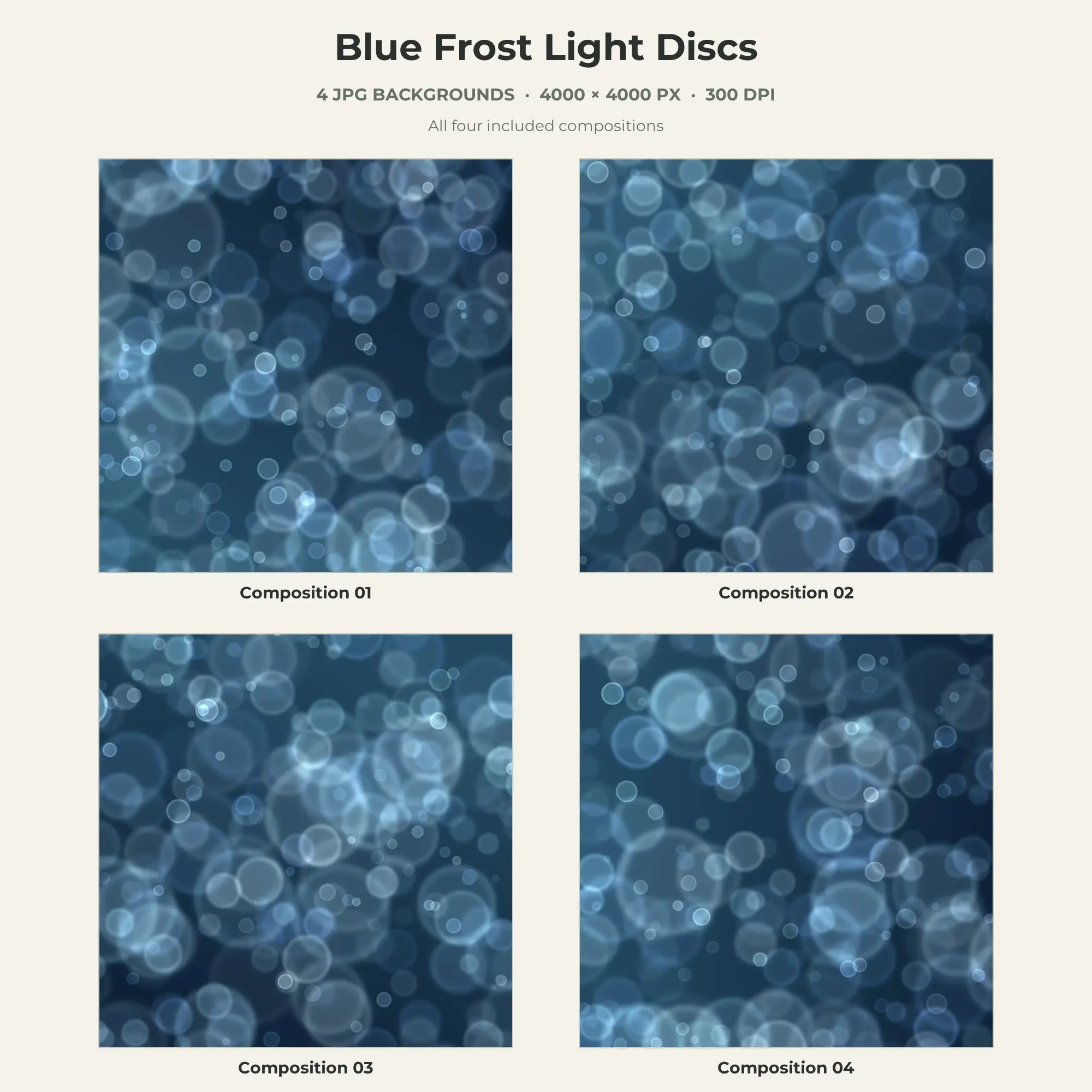 Blue Frost Light Discs Texture Pack - 4 JPG preview