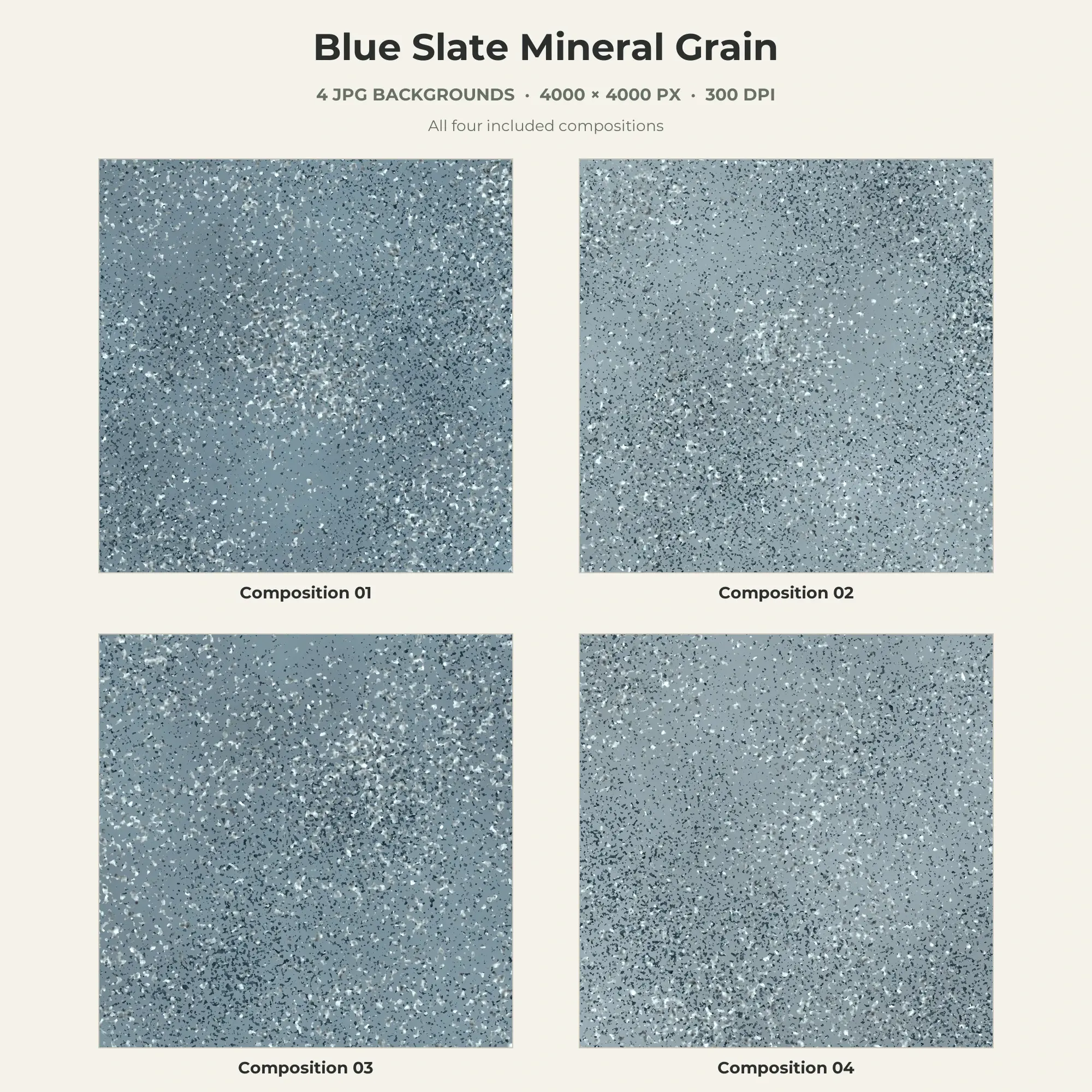 Blue Slate Mineral Grain Texture Pack - 4 JPG preview