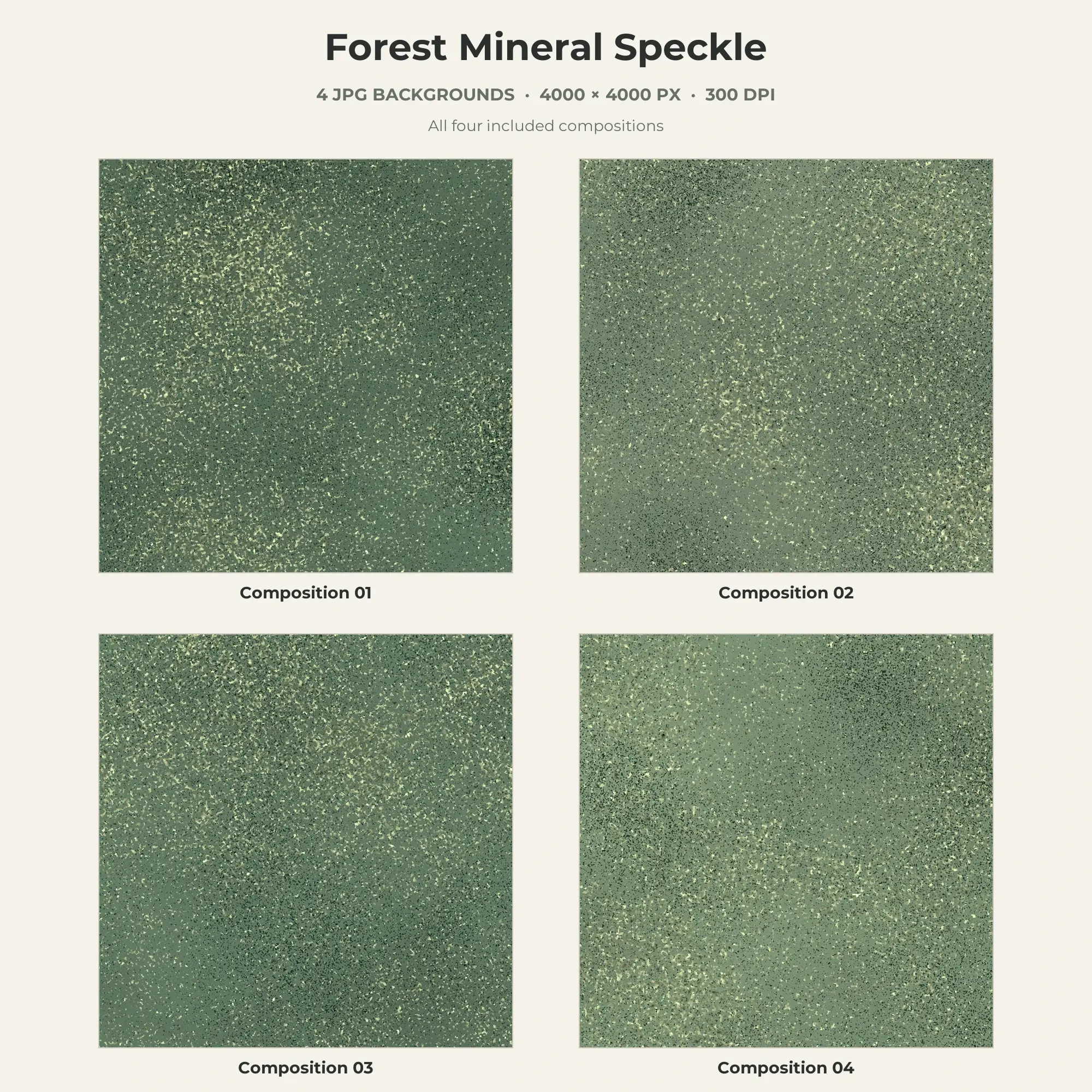 Forest Mineral Speckle Texture Pack - 4 JPG preview