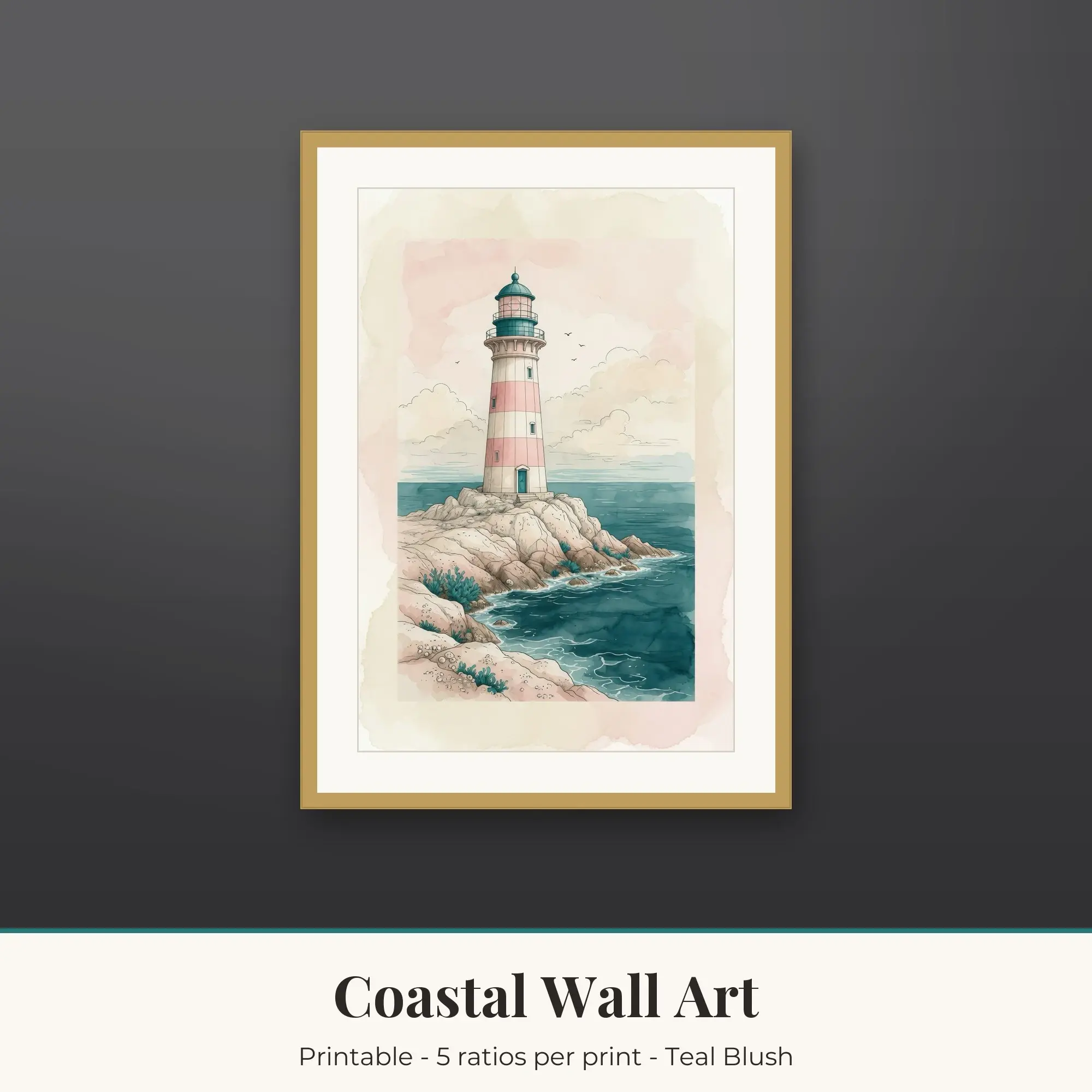 Lighthouse Coastal Prints Print, Printable Wall Art preview
