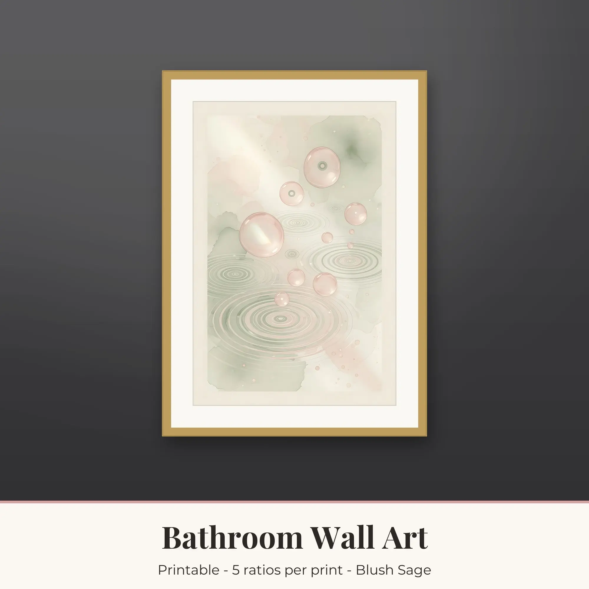 Water Drops Bathroom Prints Print, Printable Wall Art preview