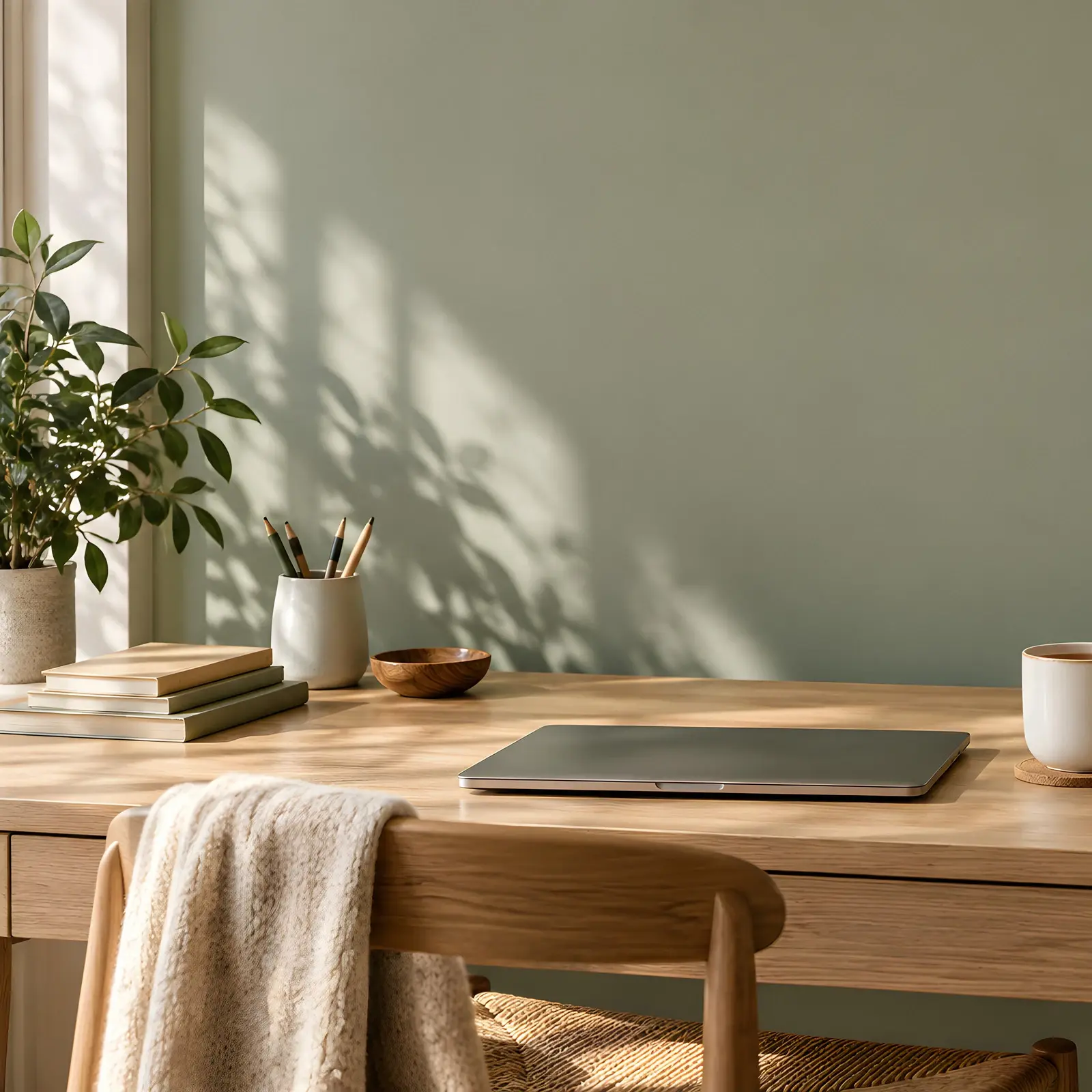 Sage and Copper Autumn Desk Flat Lay Stock Images - 4 Digitally Created High-Res JPG Photos preview