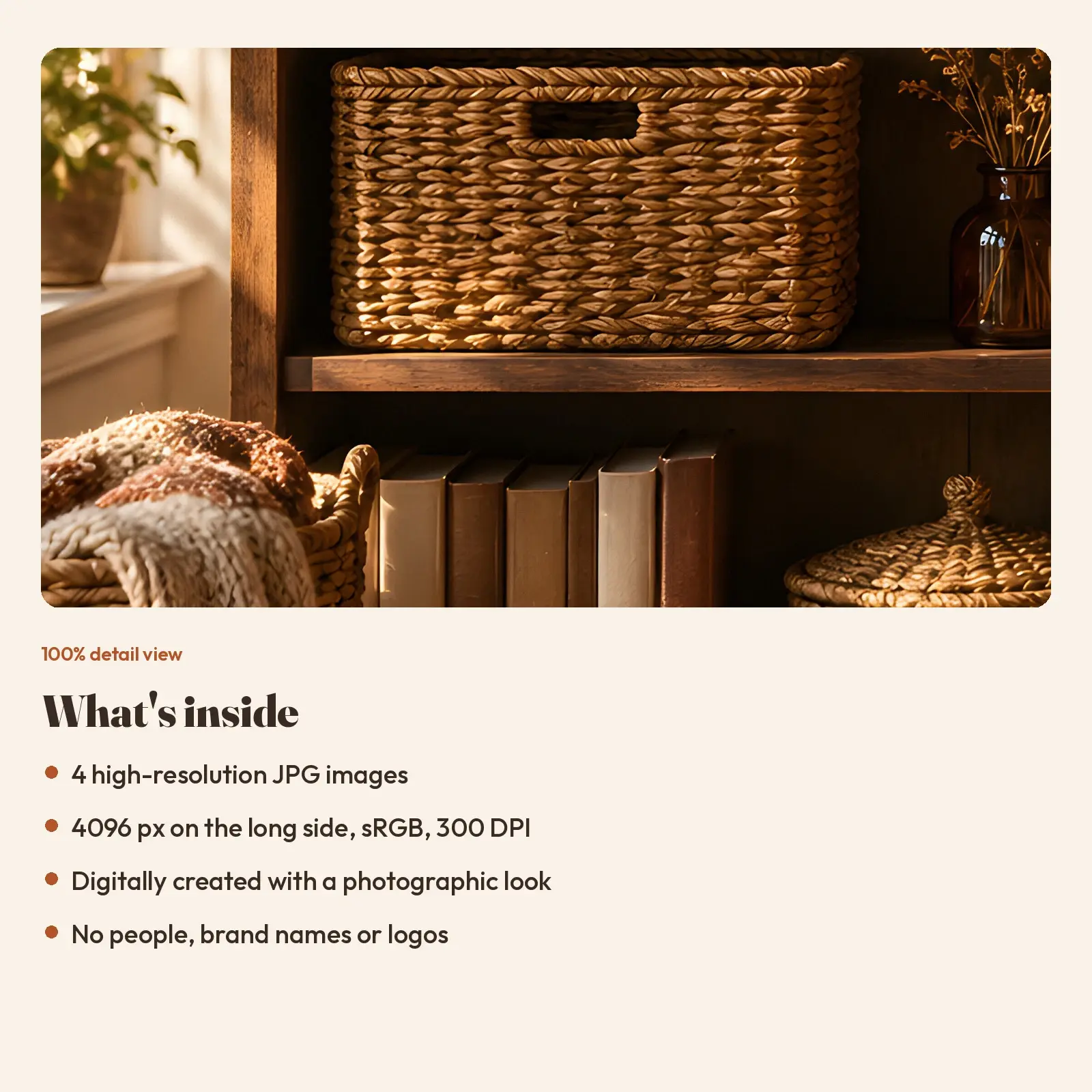 Golden Hour Classroom Shelf Stock Images - 4 Digitally Created High-Res JPG Photos, preview 3 of 3