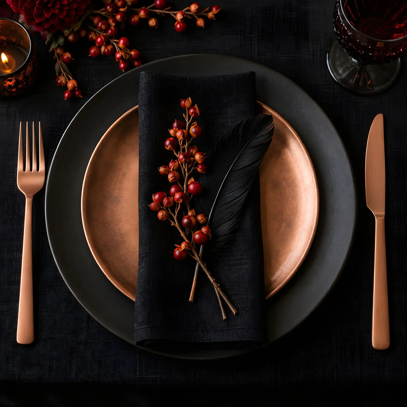 Witchy Halloween Tablescape Stock Images - 5 Digitally Created High-Res JPG Photos preview