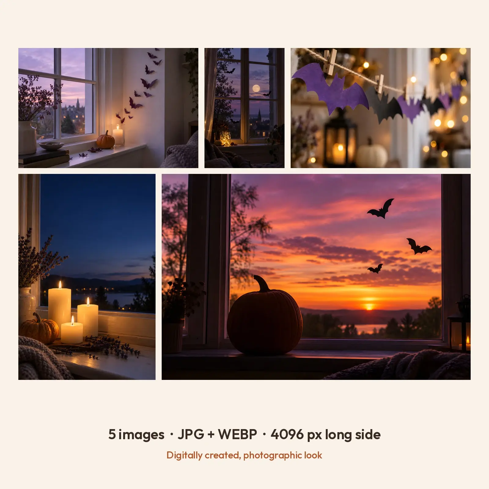 Dusk Paper Bat Windowsill Stock Images - 5 Digital High-Res JPG + WebP Photos, preview 2 of 3