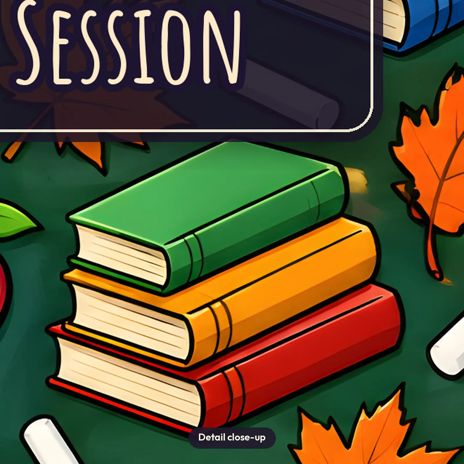 Class Is in Session Books and Chalk Mug Wrap PNG – Teacher 11 oz and 15 oz Sublimation, preview 4 of 4