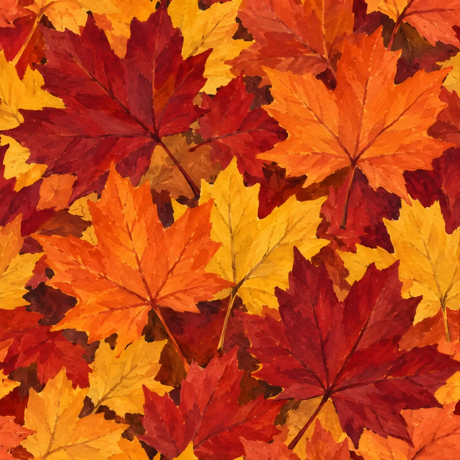 Gouache Maple Leaf Textures – 8 High-Res Leaf Textures, JPG PNG TIFF preview