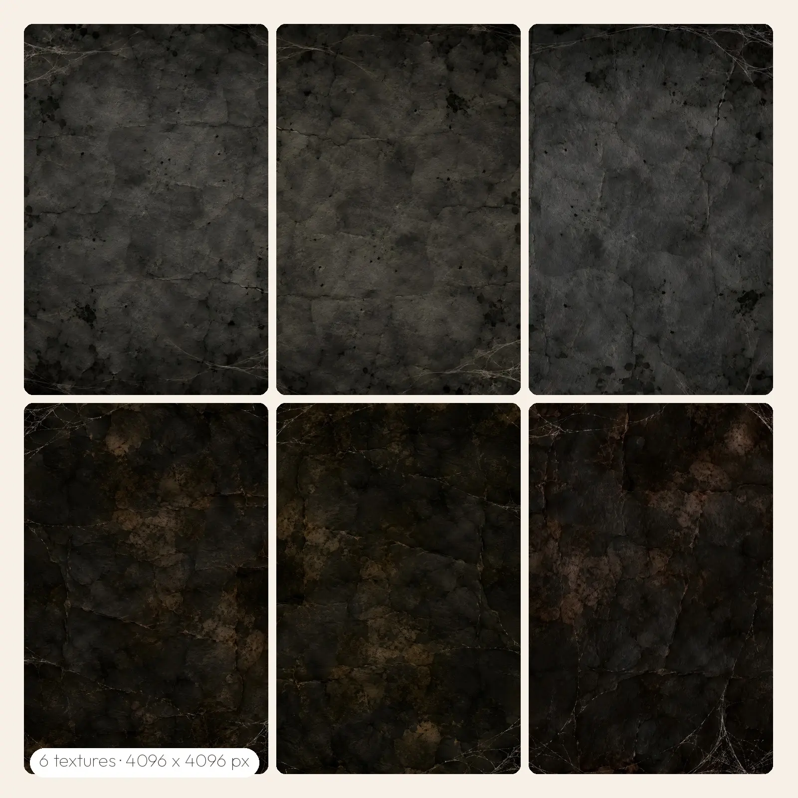 Cobweb Dust Grunge Backgrounds – 6 High-Res Grunge Textures, JPG PNG preview