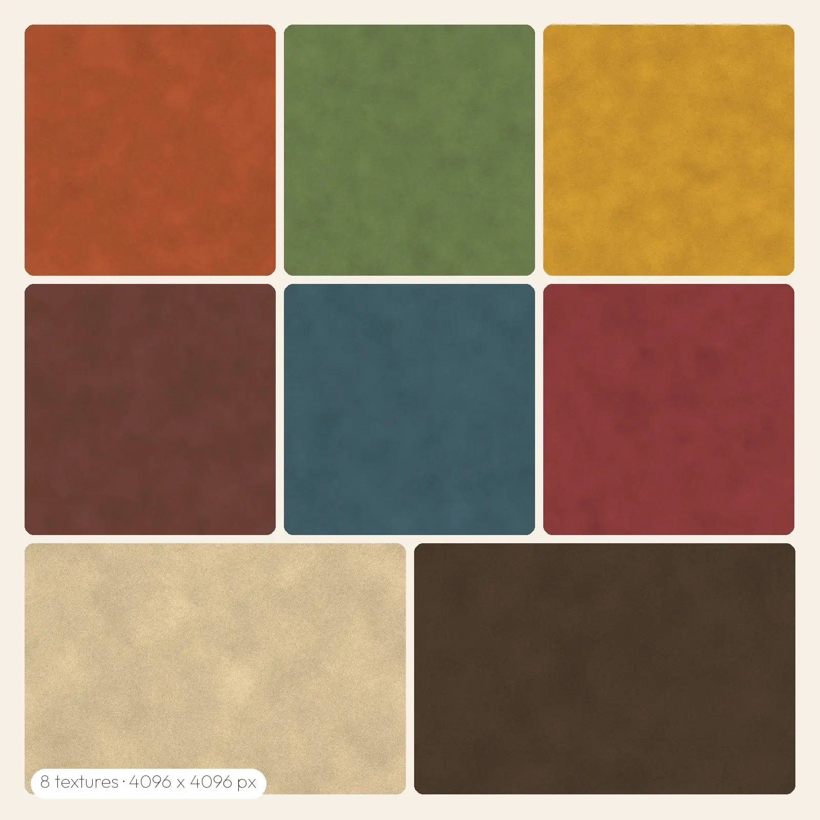Seamless Soft Twill Flannel Tiles – 8 High-Res Fabric Textures, JPG PNG preview