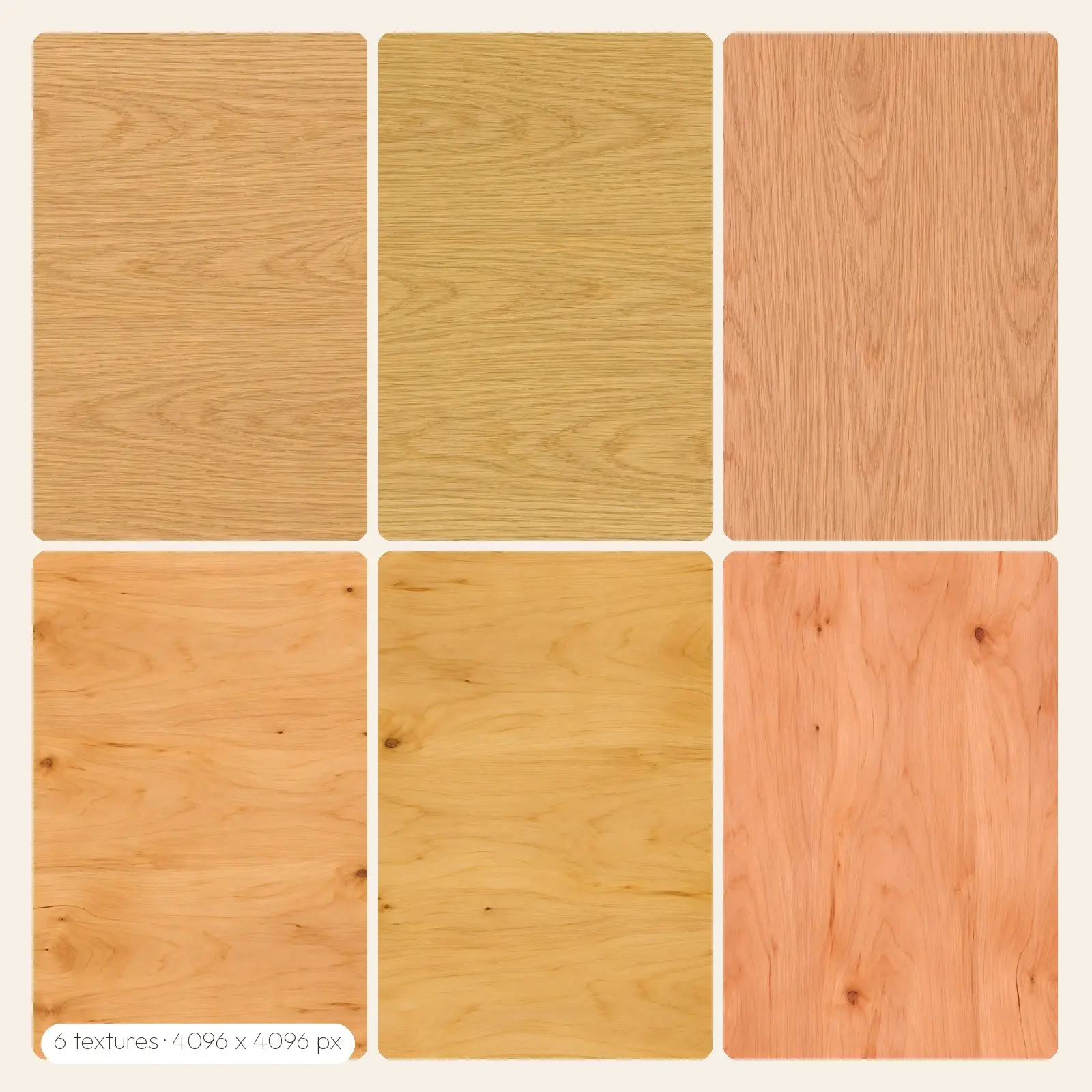 Wooden Desk Wood-Grain Textures – 6 High-Res Surface Textures, JPG PNG preview