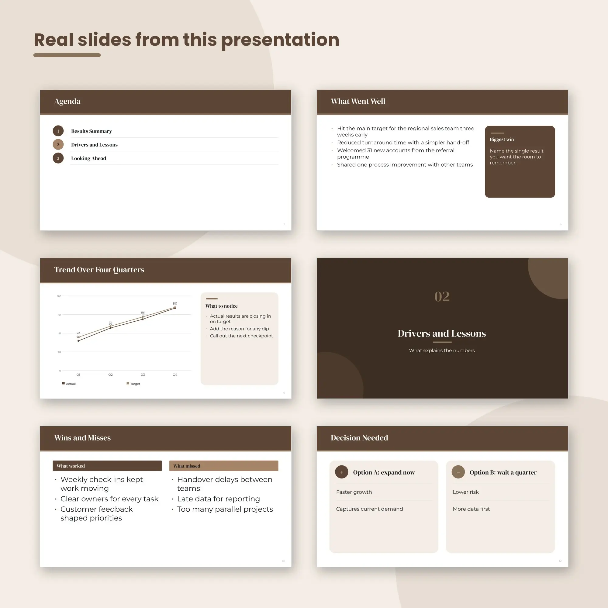 Quarterly Business Review Deck, Sales Teams (PPTX + POTX), preview 2 of 2