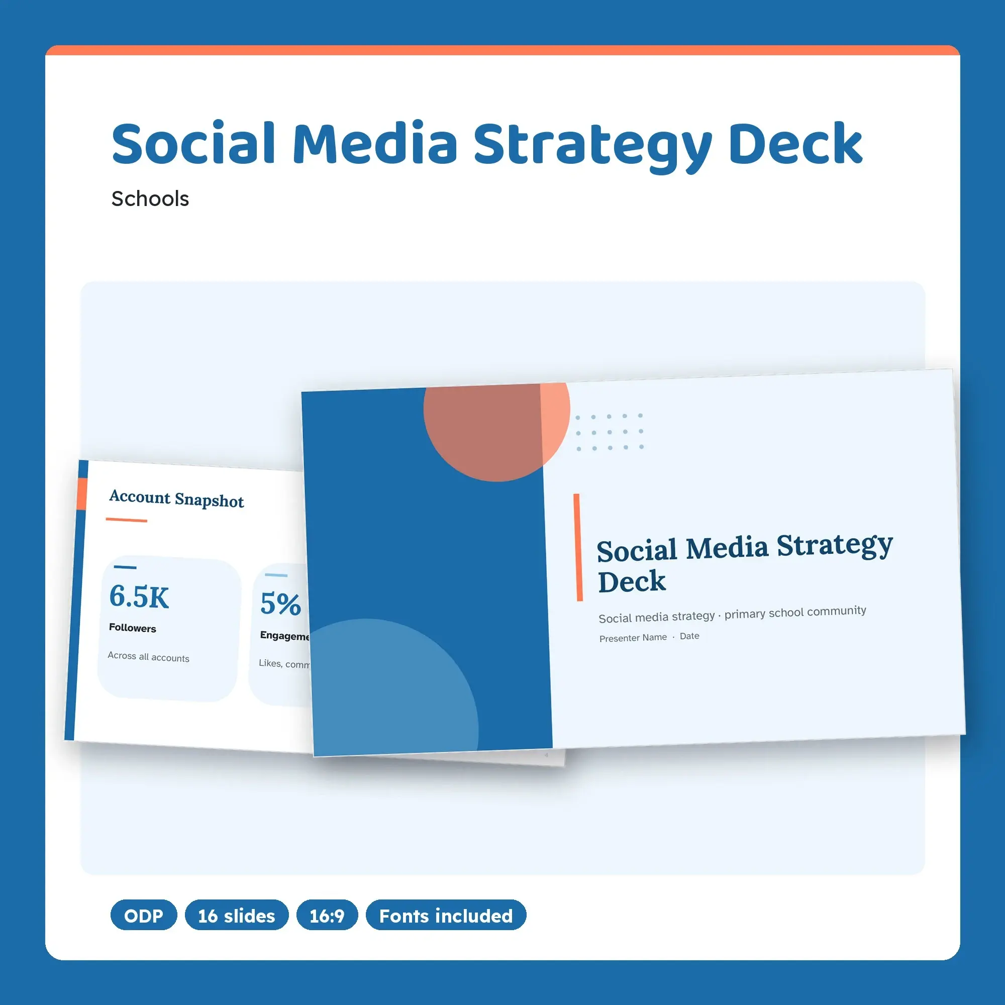 Social Media Strategy Deck, Schools (ODP) preview