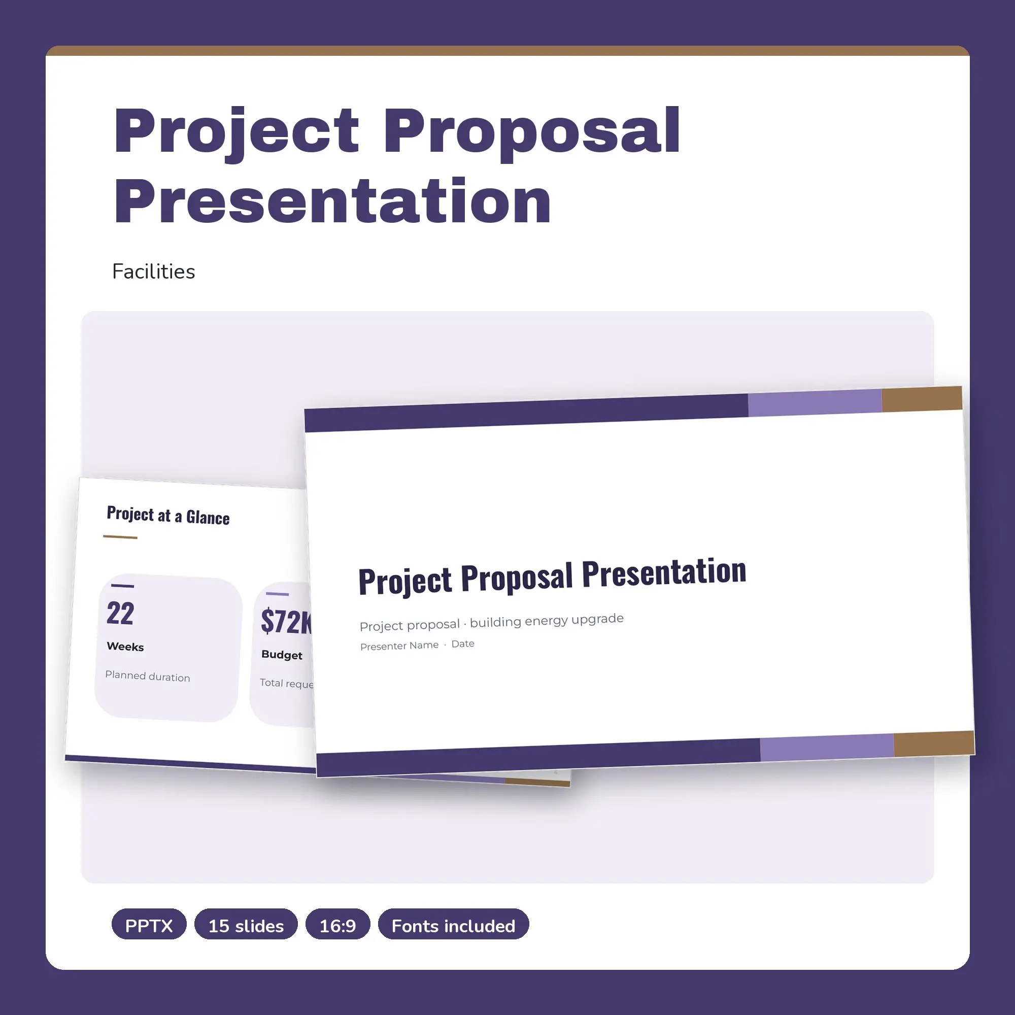 Project Proposal Presentation, Facilities (PPTX) preview