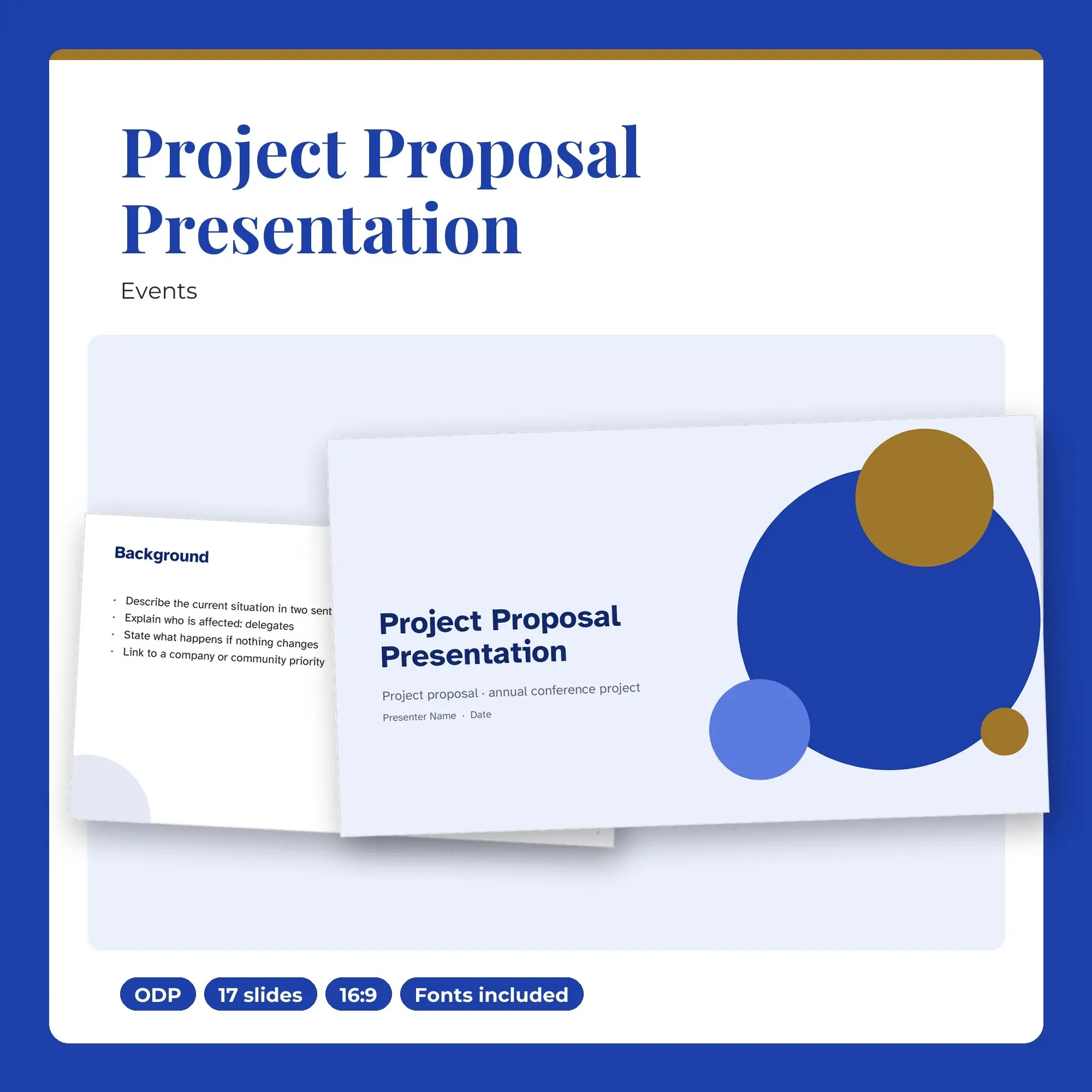 Project Proposal Presentation, Events (ODP) preview