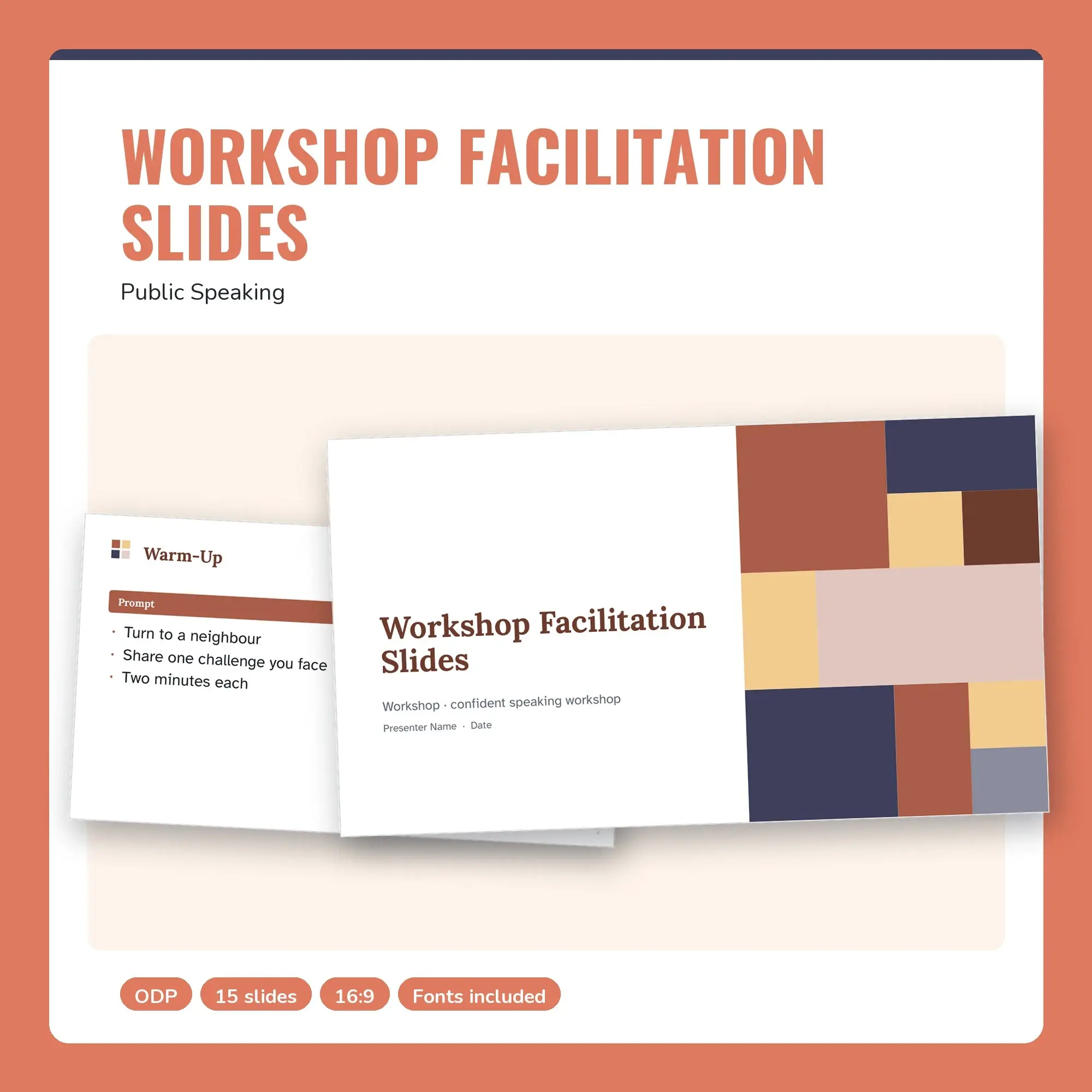 Workshop Facilitation Slides, Public Speaking (ODP) preview