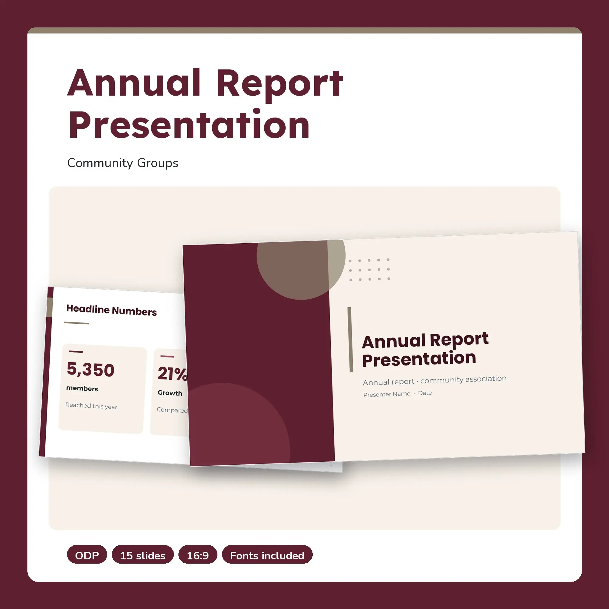 Annual Report Presentation, Community Groups (ODP) preview