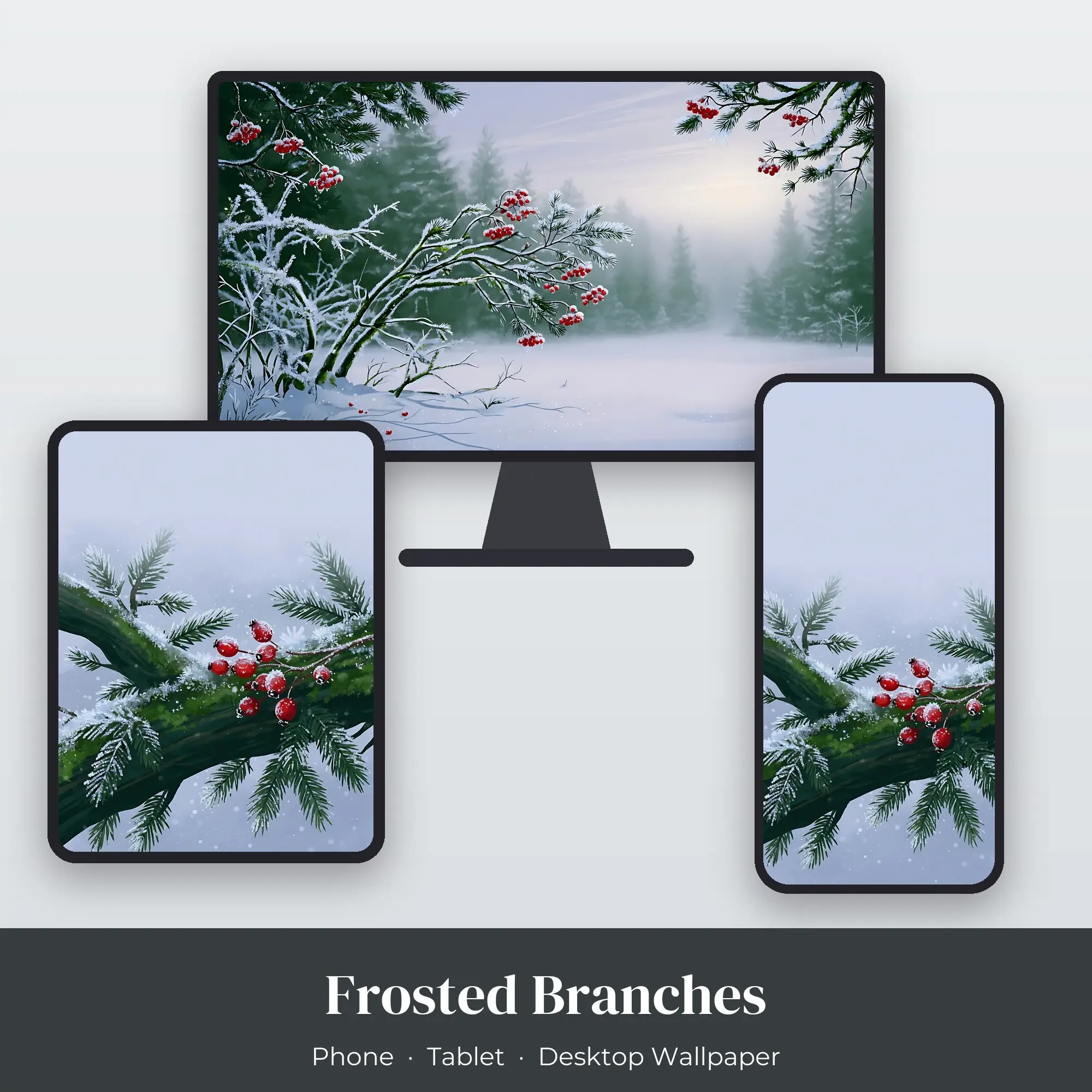 Wallpaper Pack – Frosted Branches preview