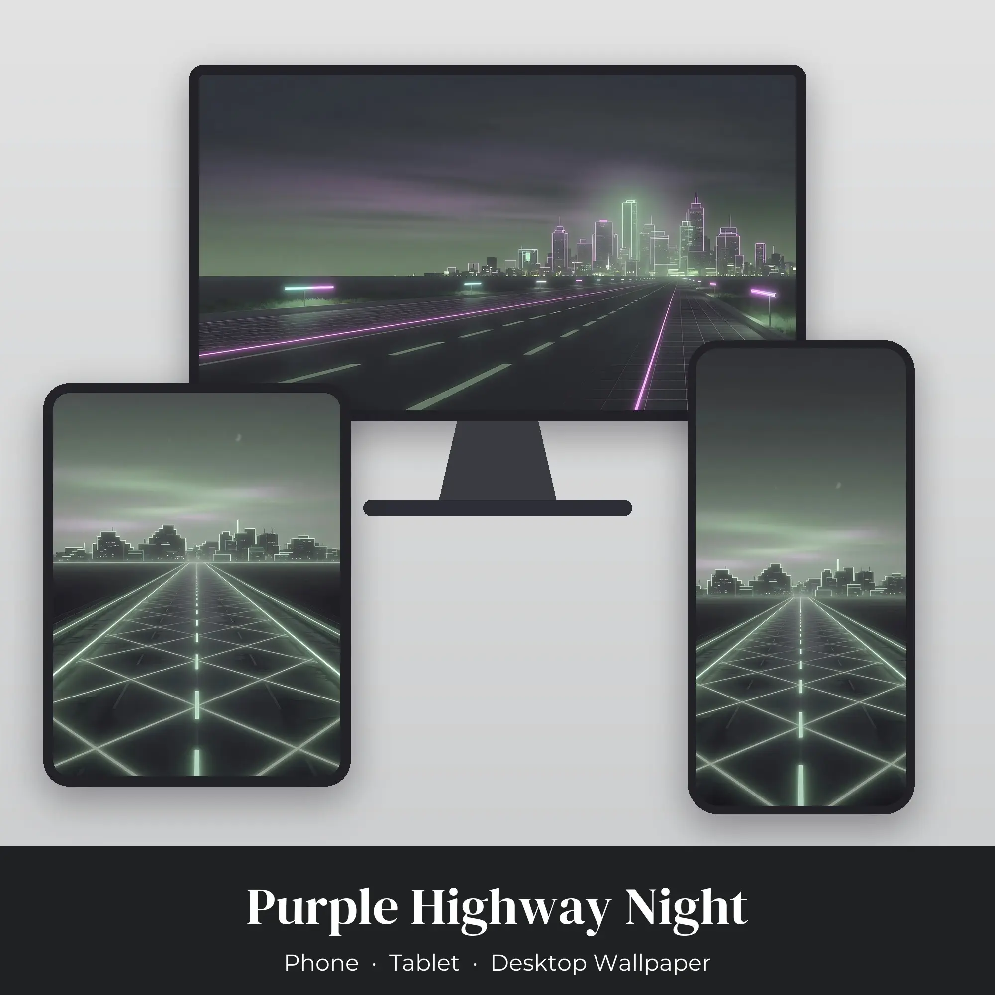 Wallpaper Pack – Purple Highway Night preview