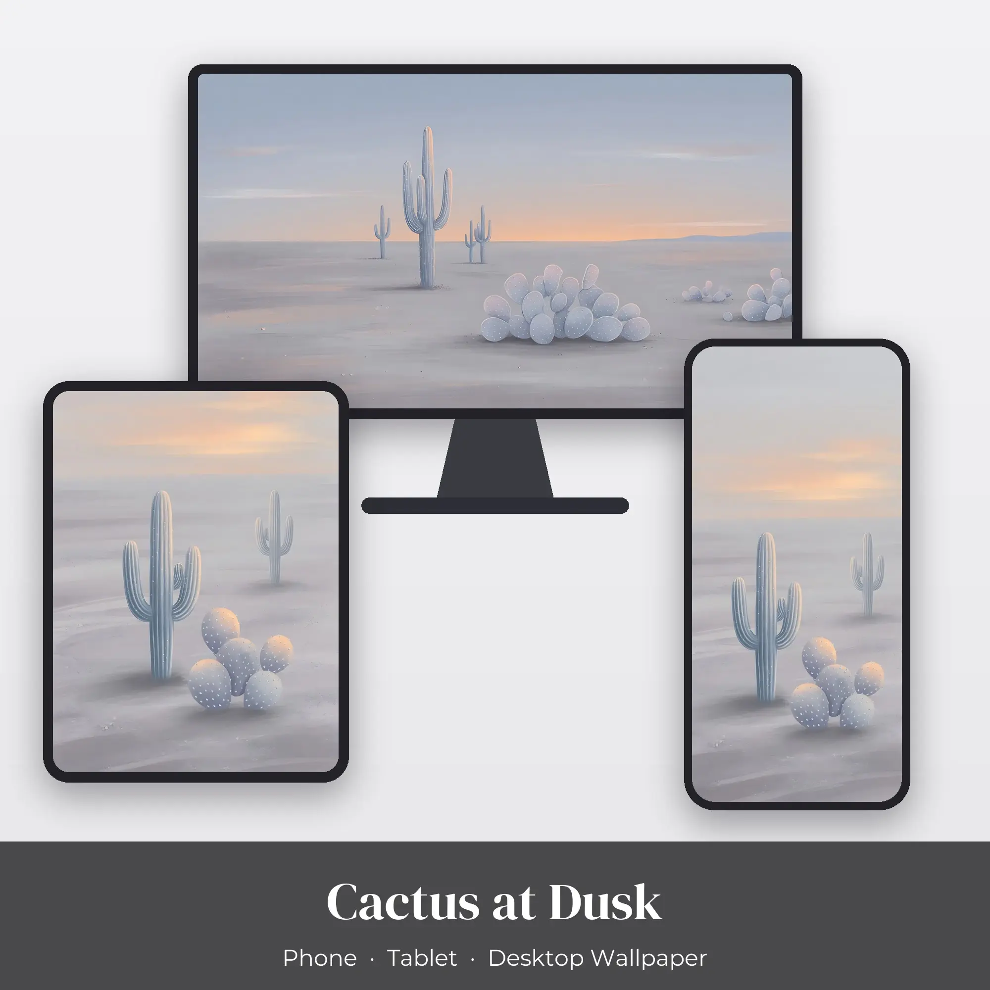 Wallpaper Pack – Cactus at Dusk preview