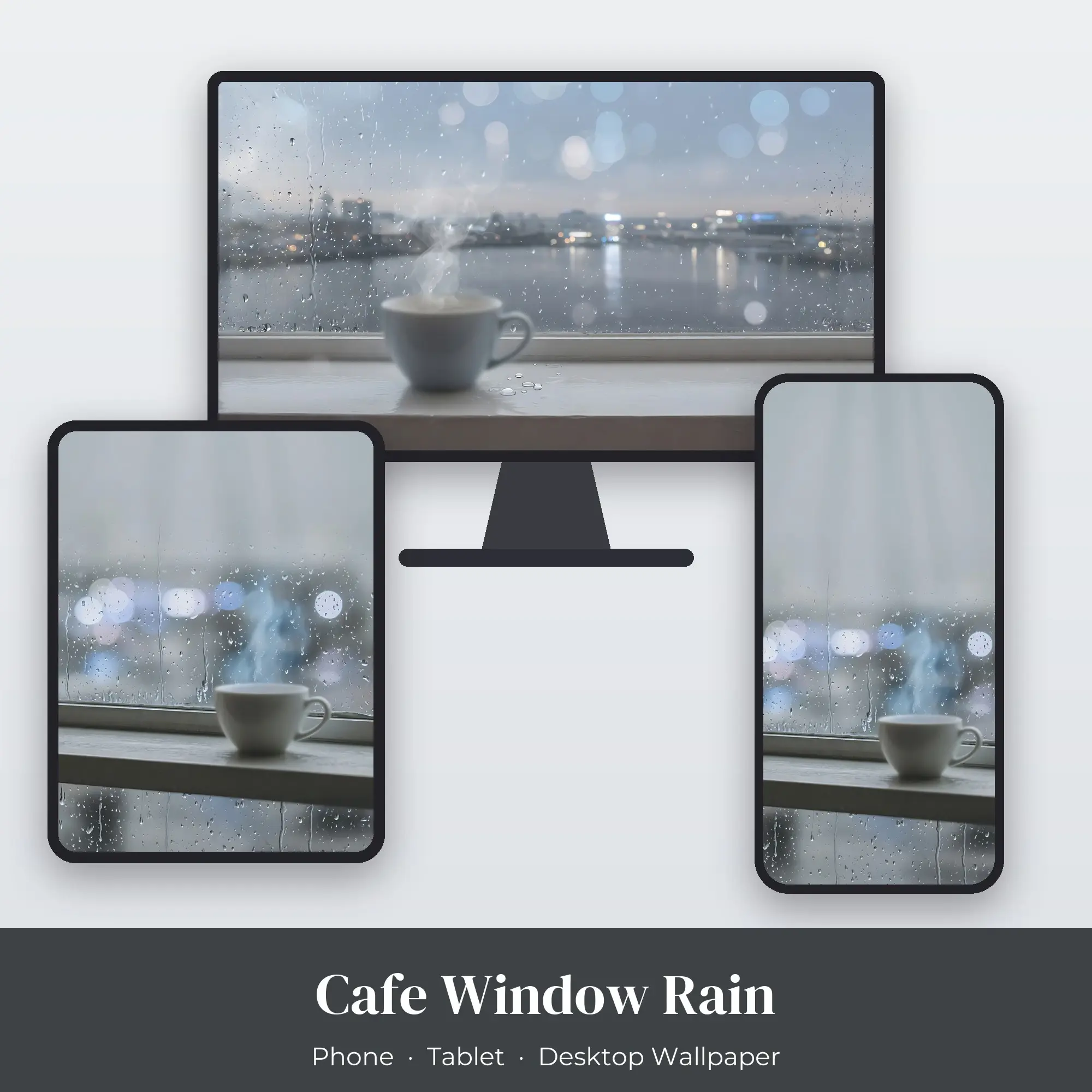 Wallpaper Pack – Cafe Window Rain preview