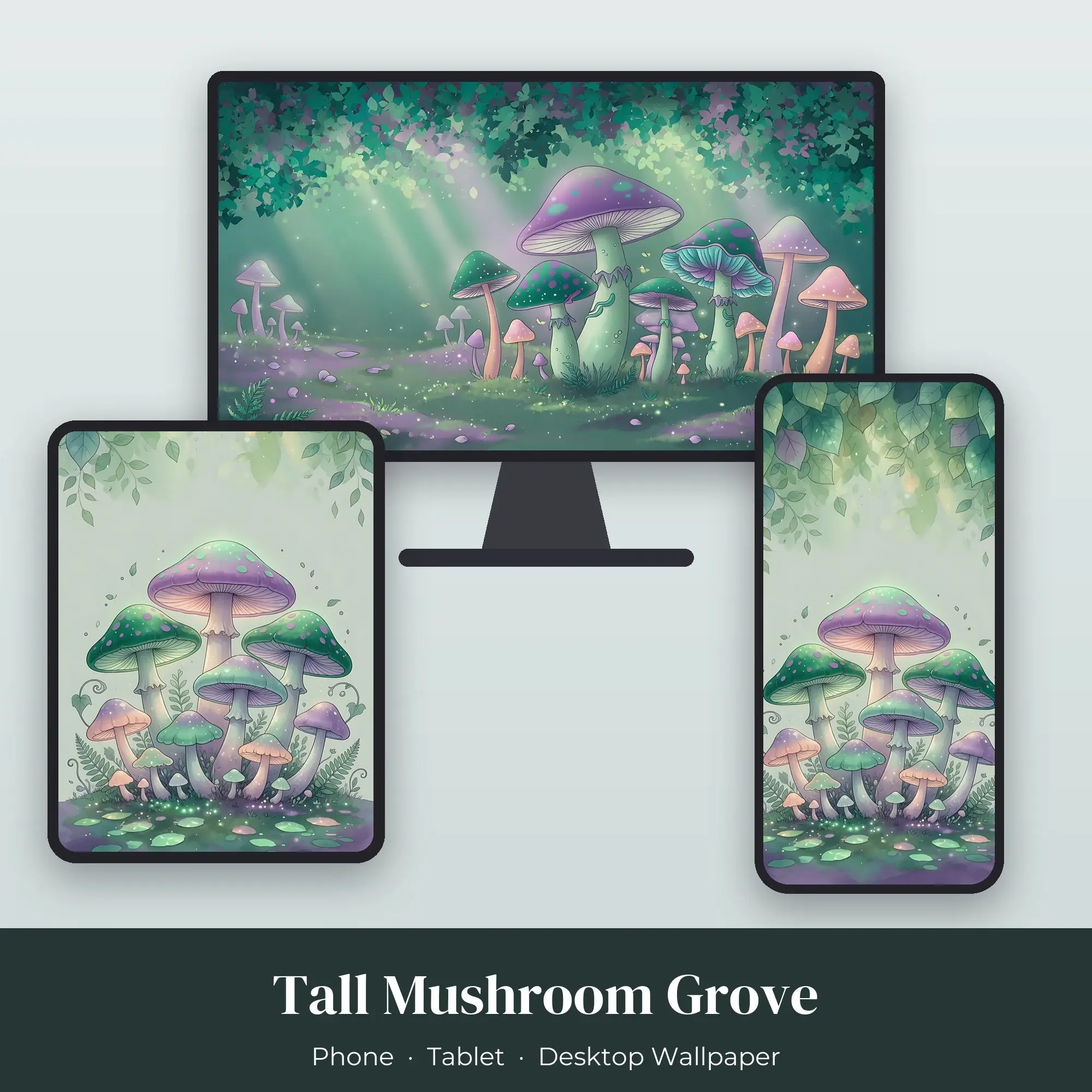 Wallpaper Pack – Tall Mushroom Grove preview
