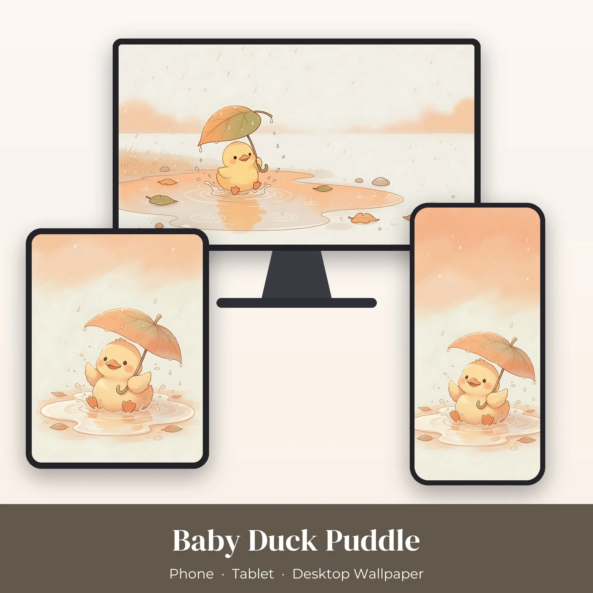 Wallpaper Pack – Baby Duck Puddle preview