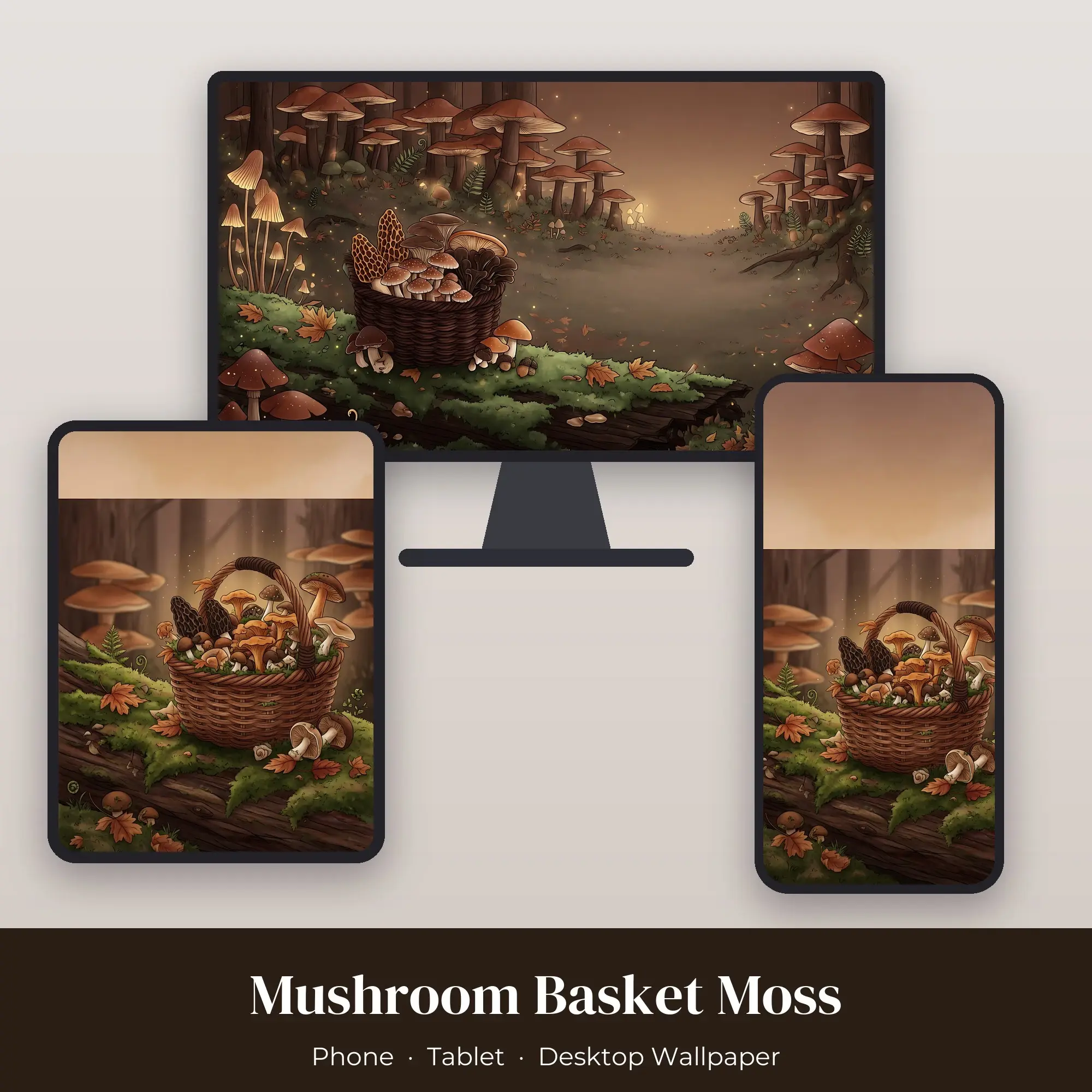 Wallpaper Pack – Mushroom Basket Moss preview