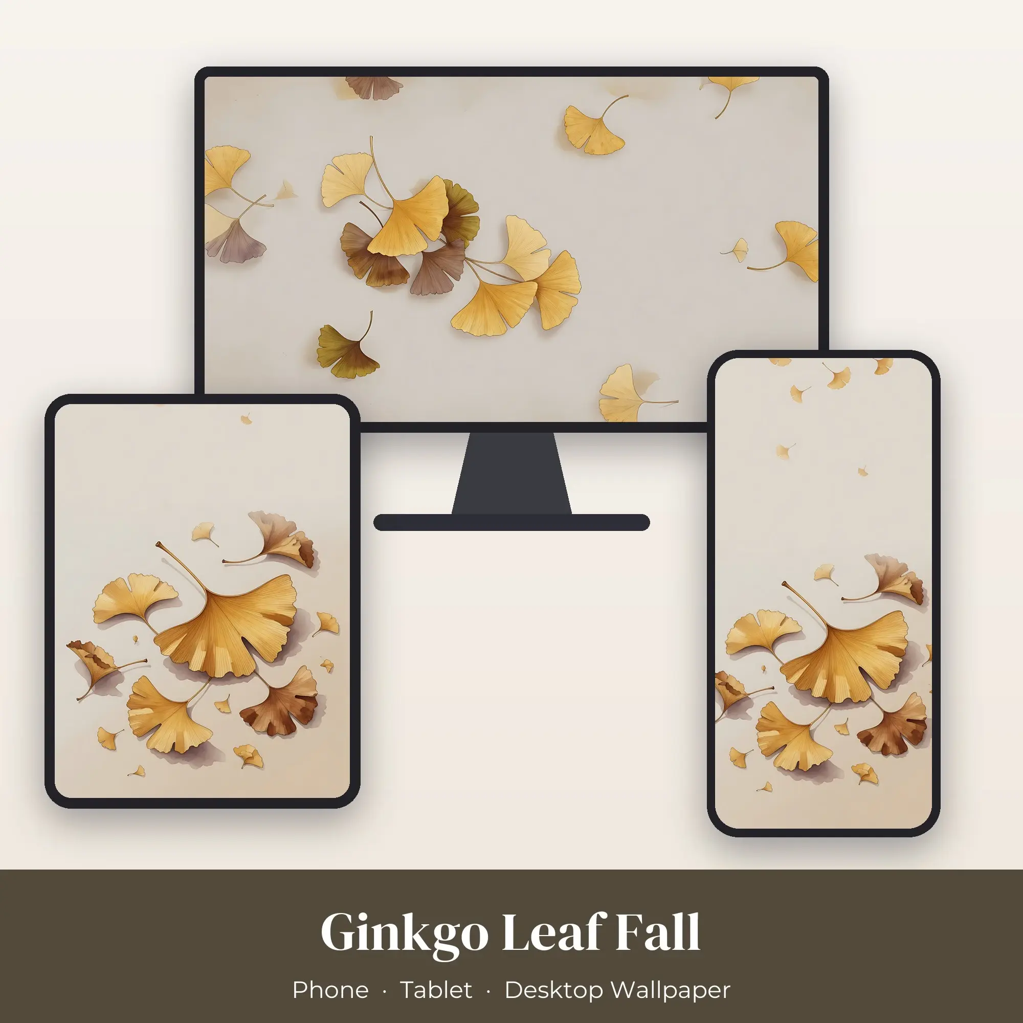 Wallpaper Pack – Ginkgo Leaf Fall preview
