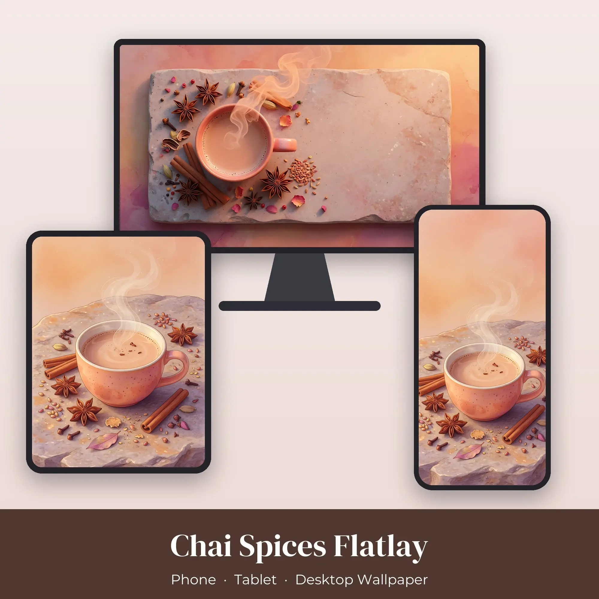 Wallpaper Pack – Chai Spices Flatlay preview