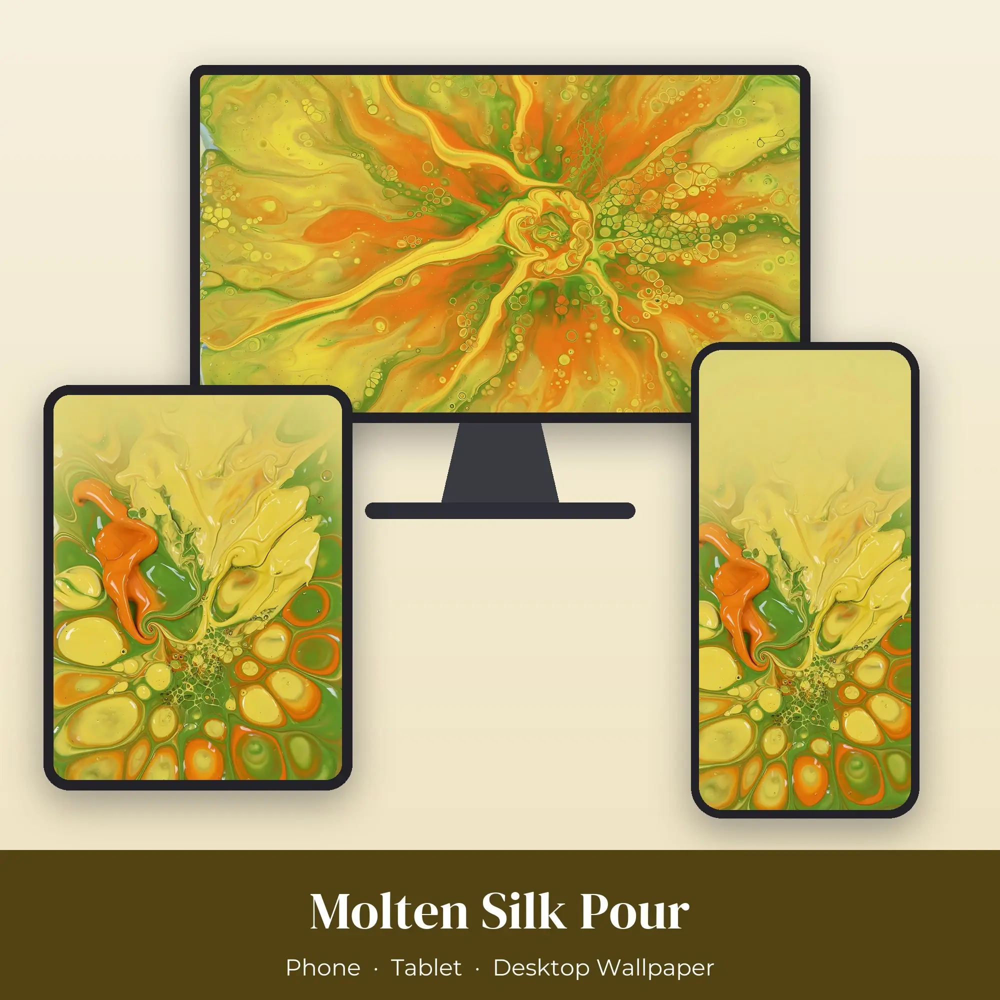 Wallpaper Pack – Molten Silk Pour preview