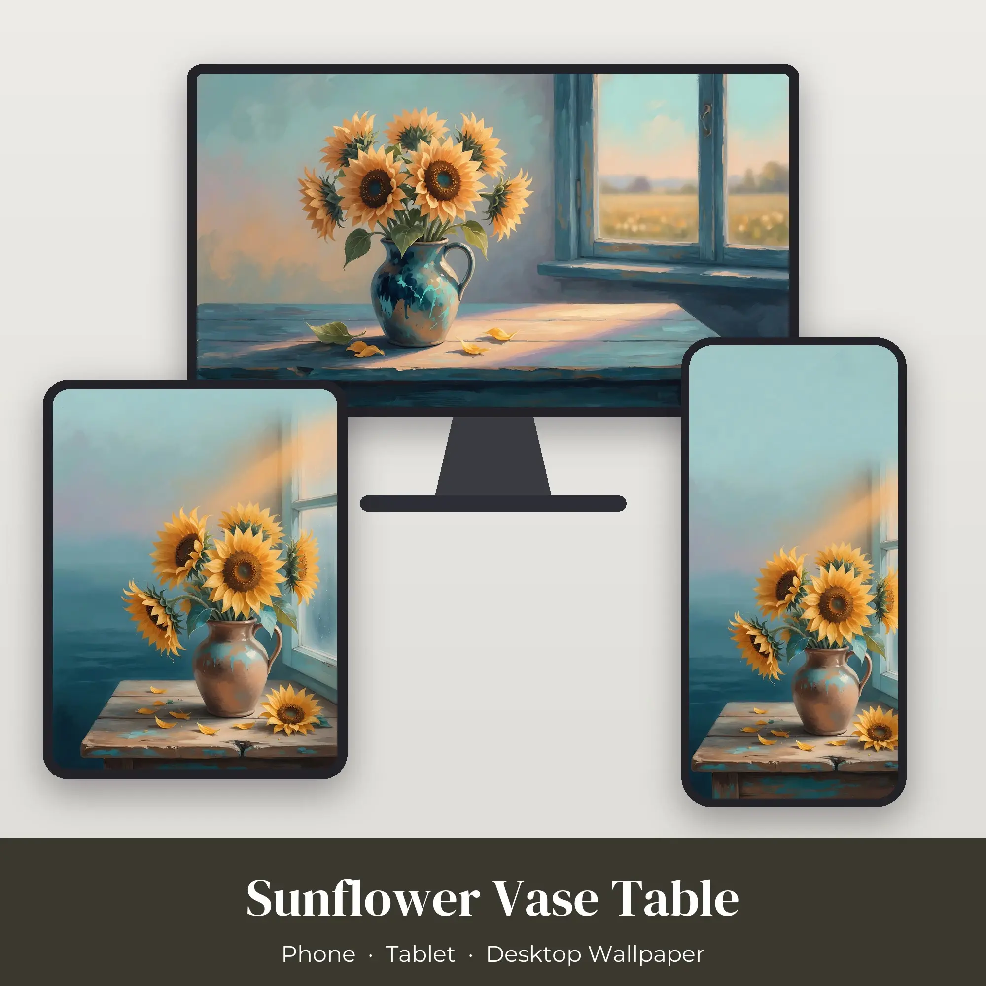 Wallpaper Pack – Sunflower Vase Table preview