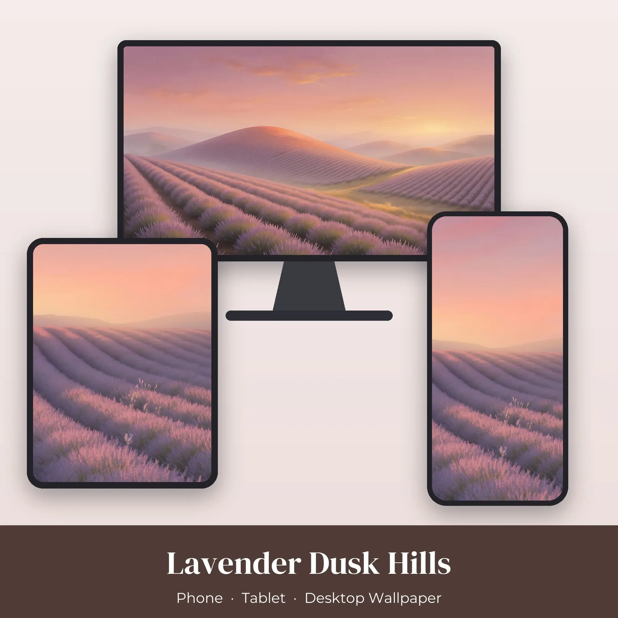 Wallpaper Pack – Lavender Dusk Hills preview