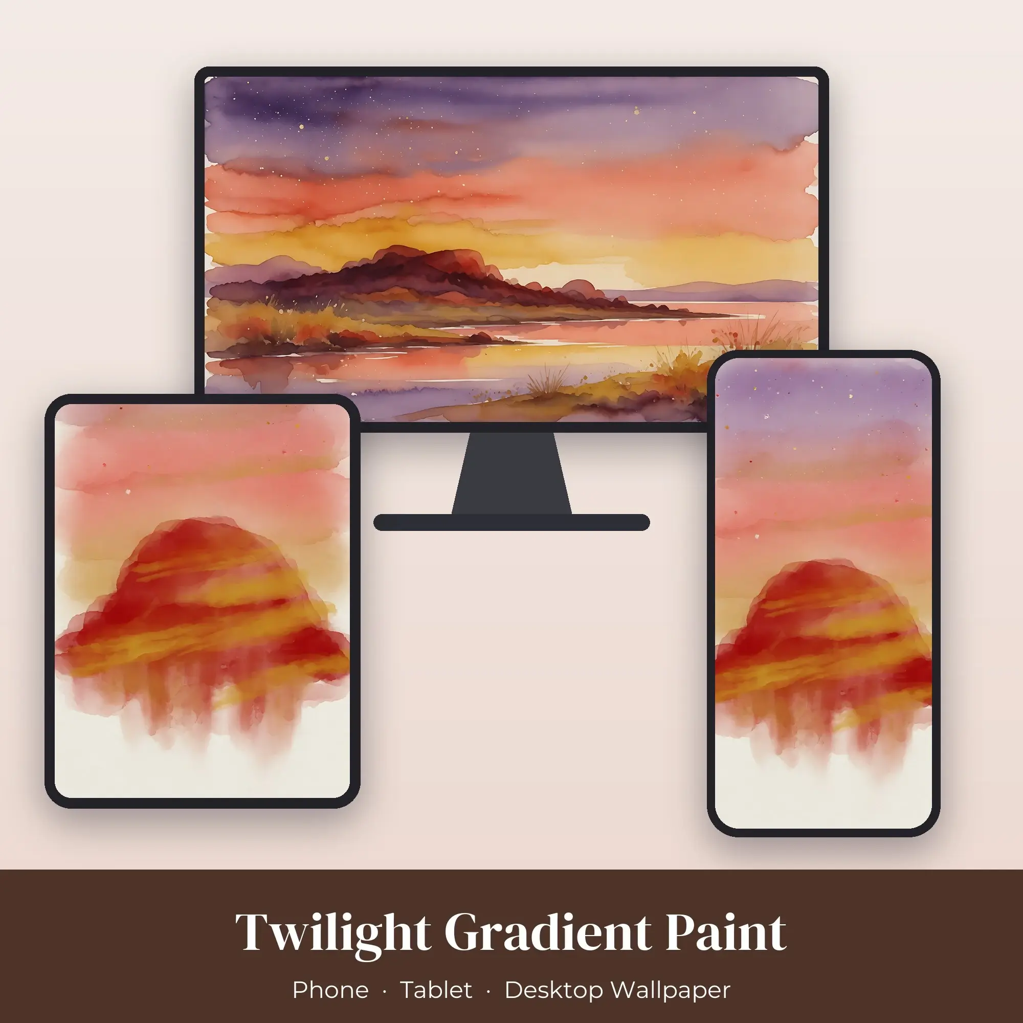 Wallpaper Pack – Twilight Gradient Paint preview