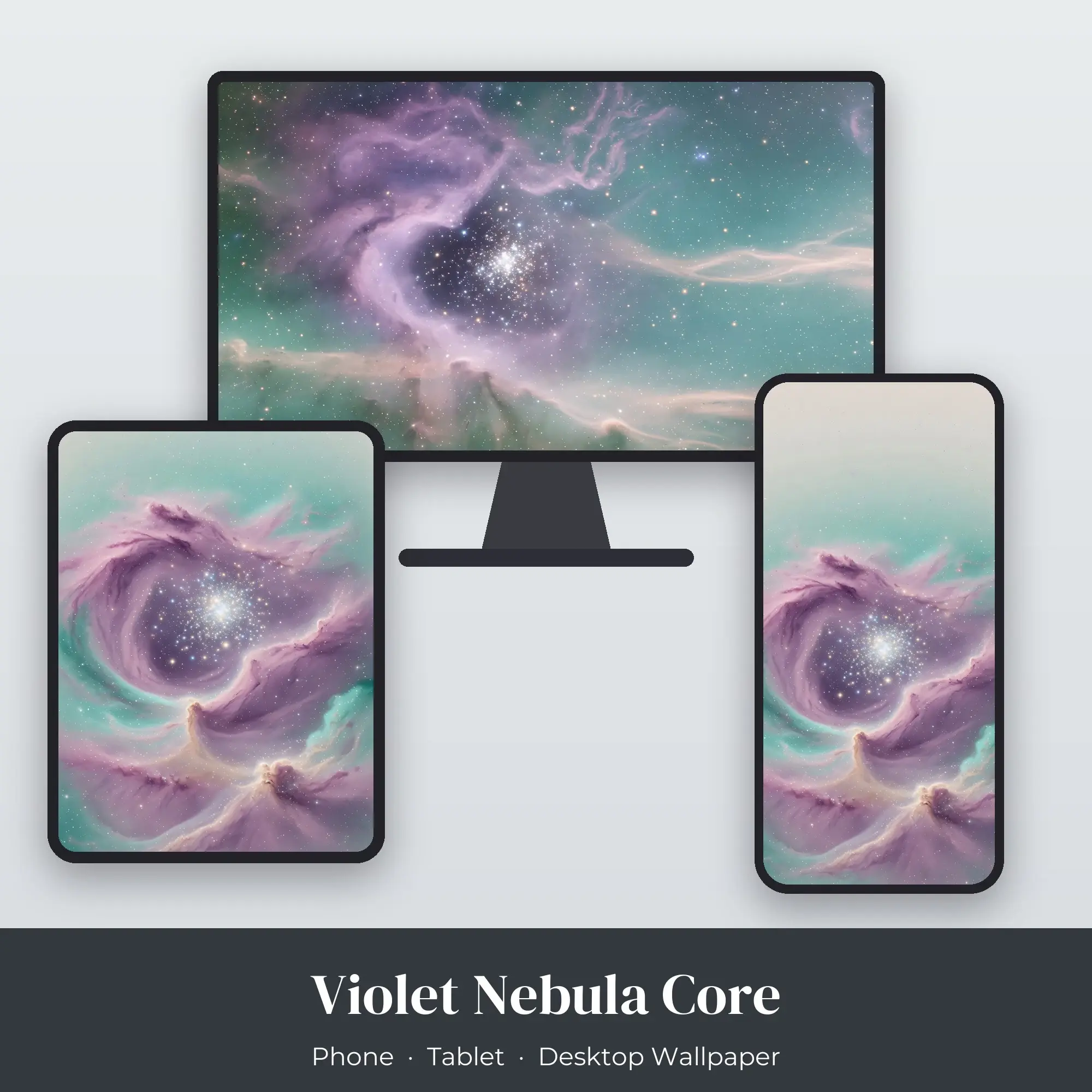 Wallpaper Pack – Violet Nebula Core preview