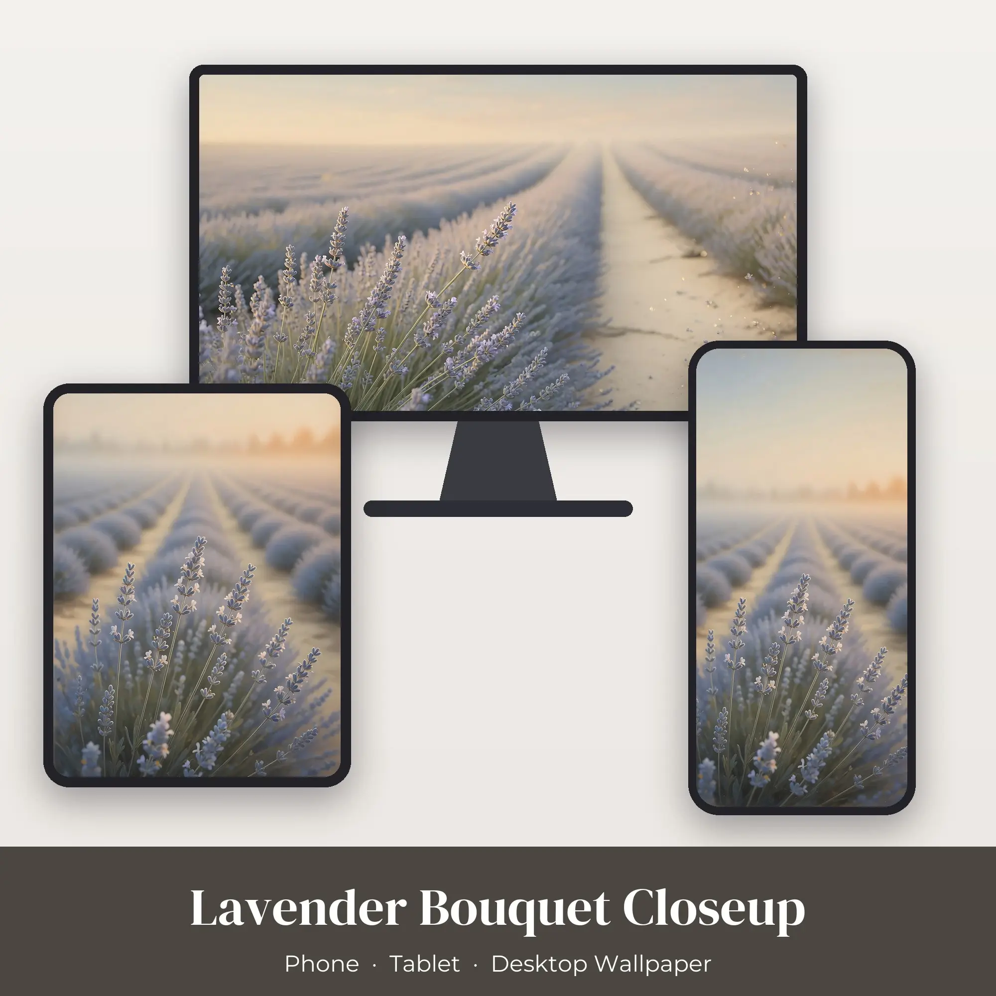 Wallpaper Pack – Lavender Bouquet Closeup preview