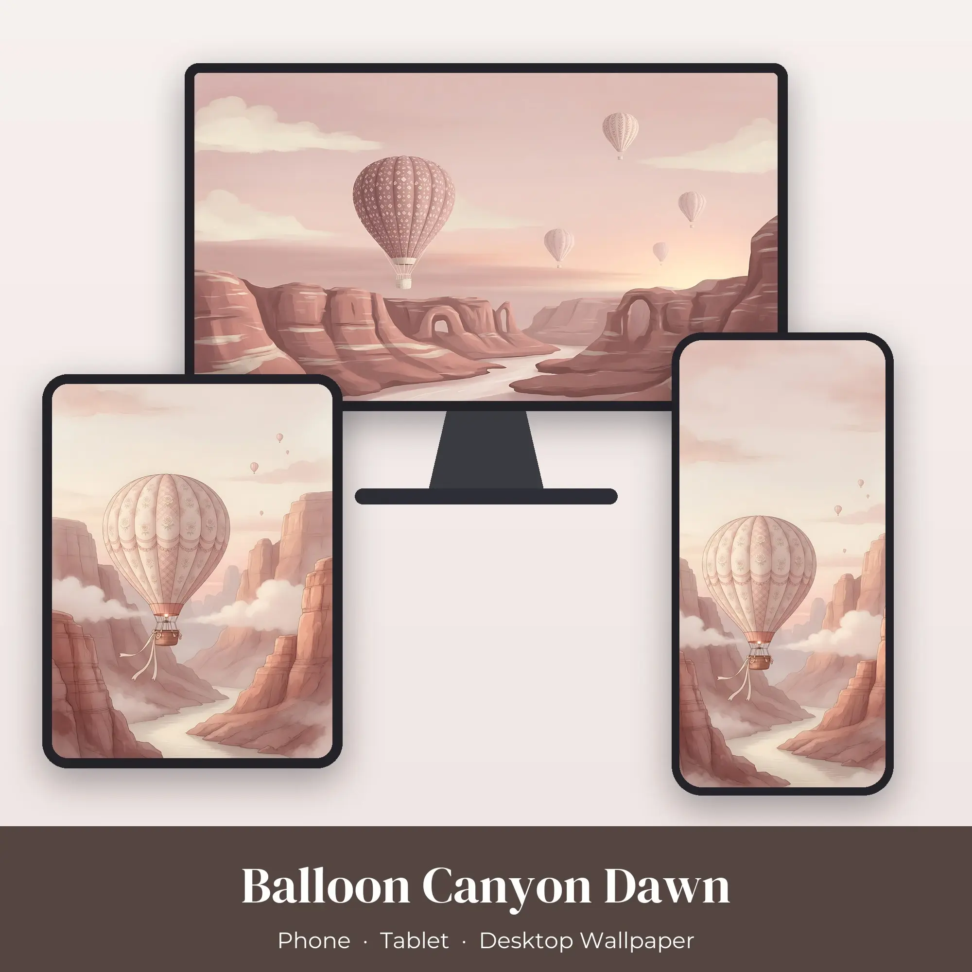 Wallpaper Pack – Balloon Canyon Dawn preview