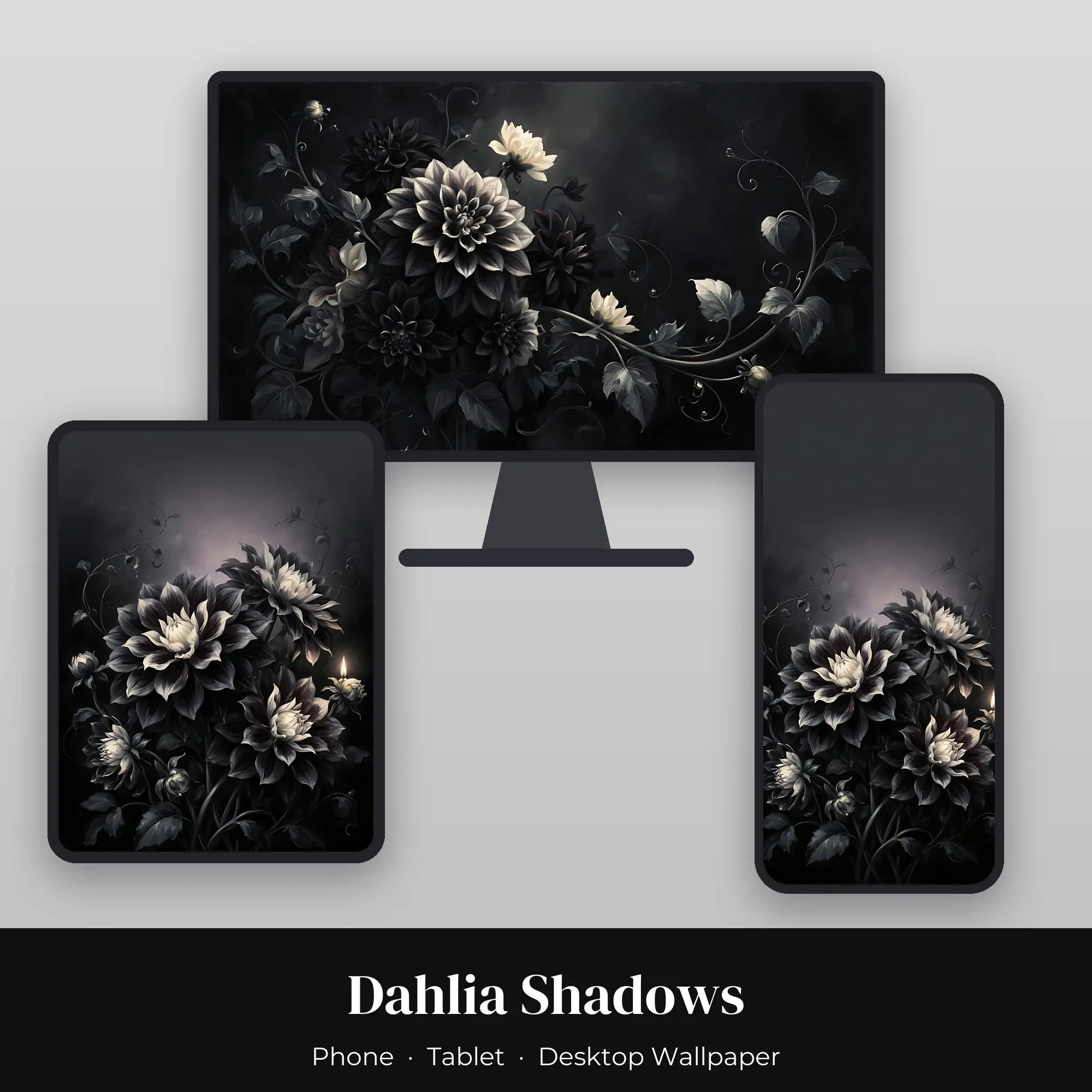 Wallpaper Pack – Dahlia Shadows preview