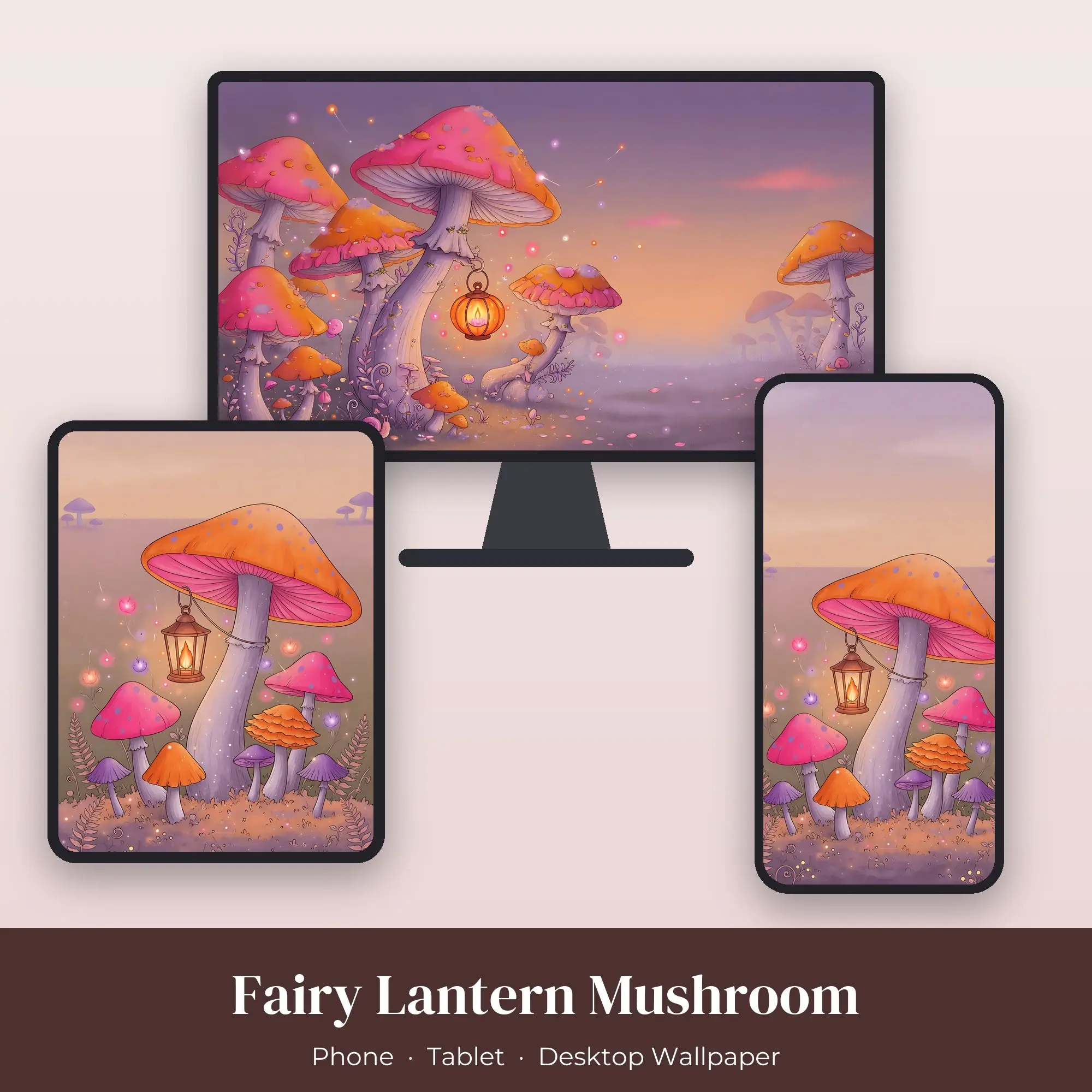 Wallpaper Pack – Fairy Lantern Mushroom preview