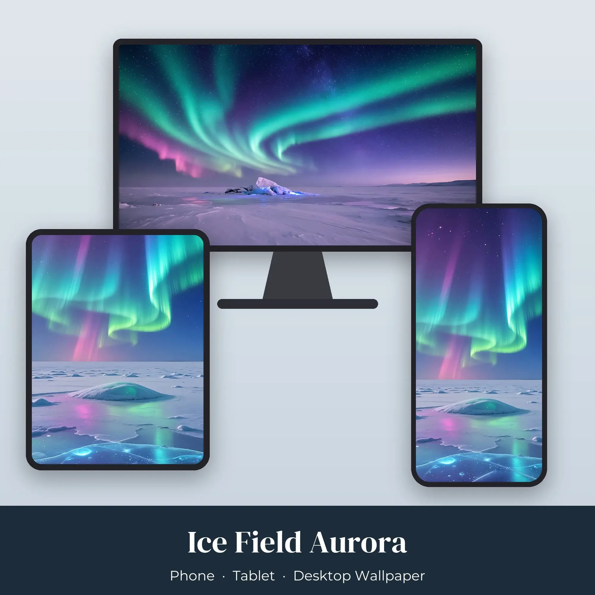 Wallpaper Pack – Ice Field Aurora preview
