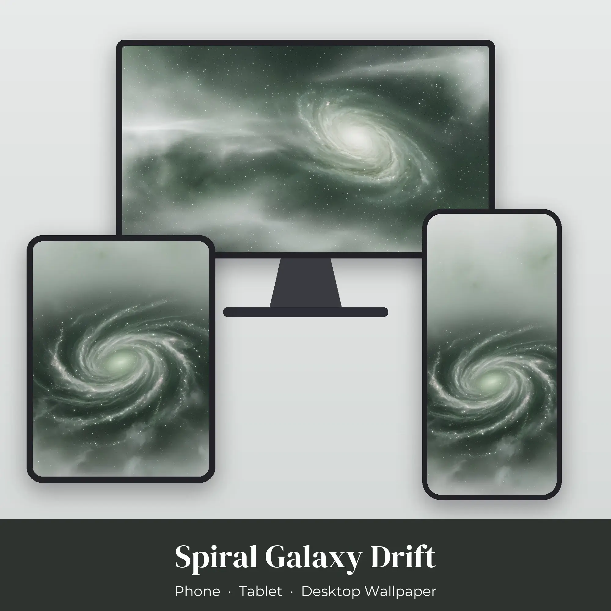 Wallpaper Pack – Spiral Galaxy Drift preview