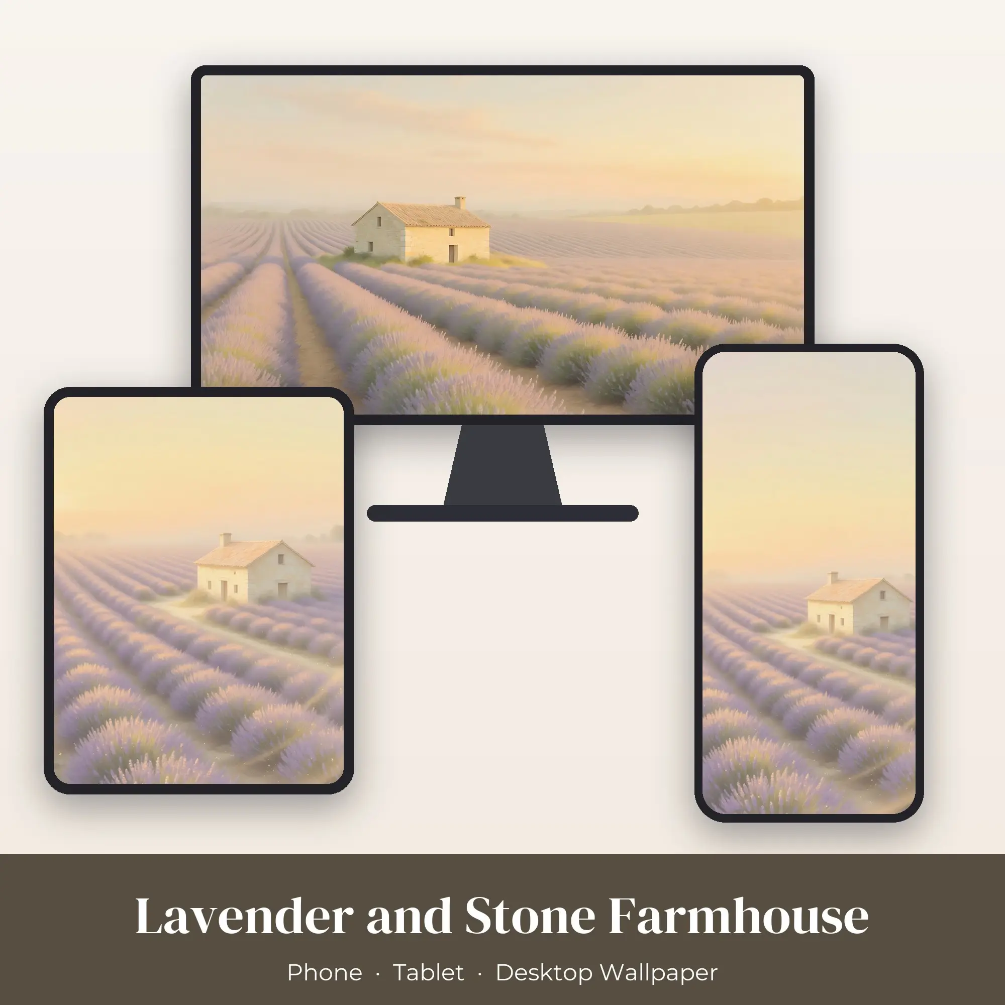 Wallpaper Pack – Lavender and Stone Farmhouse preview