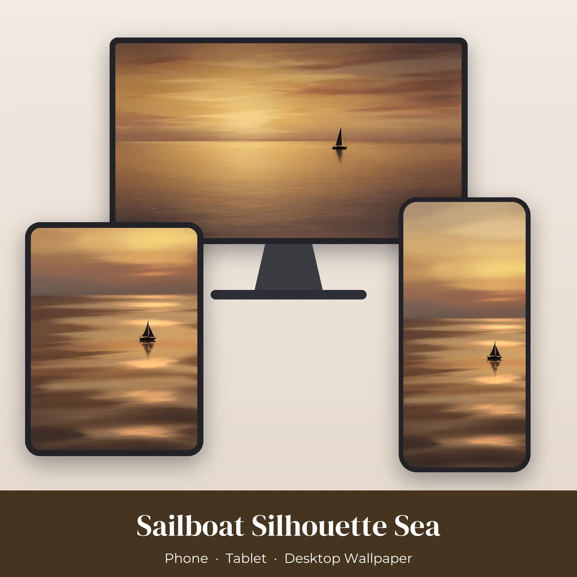 Wallpaper Pack – Sailboat Silhouette Sea preview